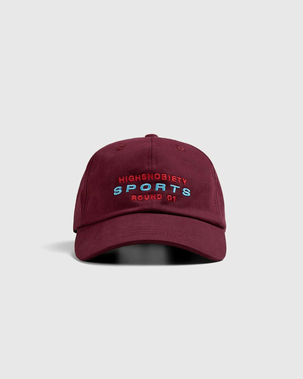 Highsnobiety - HS Sports Logo Cap Burgundy - Accessories - Red - Image 2