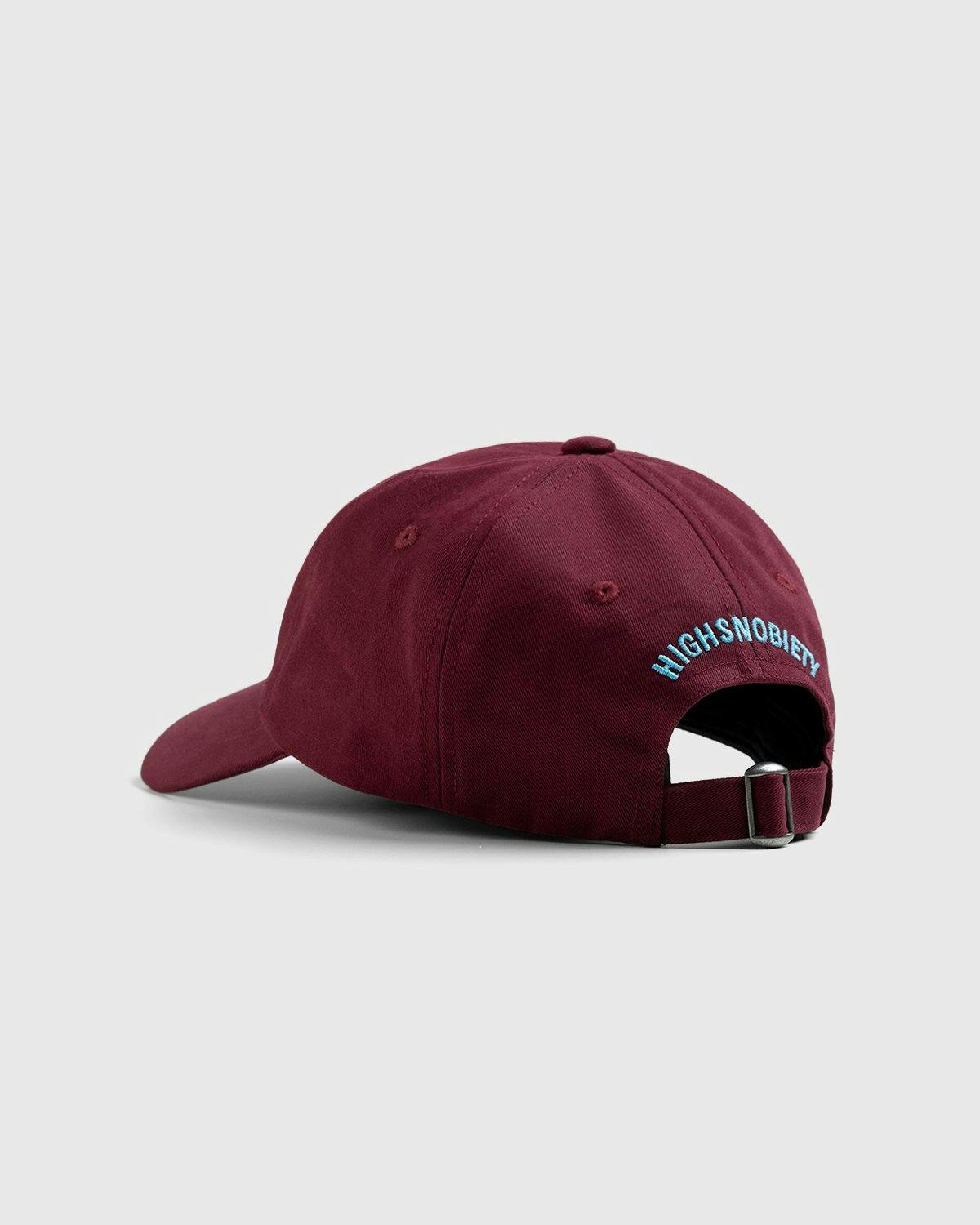 Highsnobiety - HS Sports Logo Cap Burgundy - Accessories - Red - Image 3