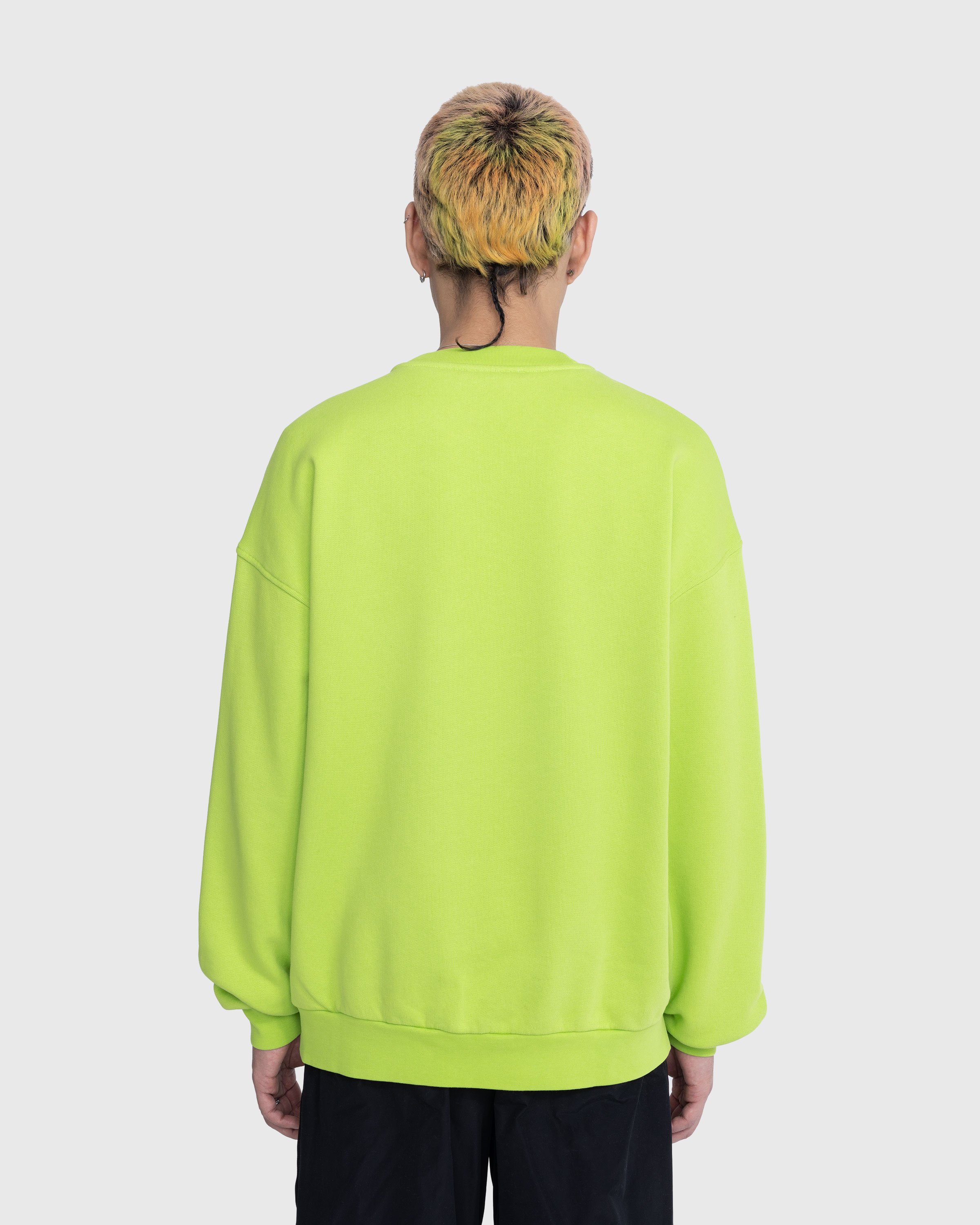 Acne Studios - Bubble Logo Crewneck Sweater Green - Clothing - Green - Image 4