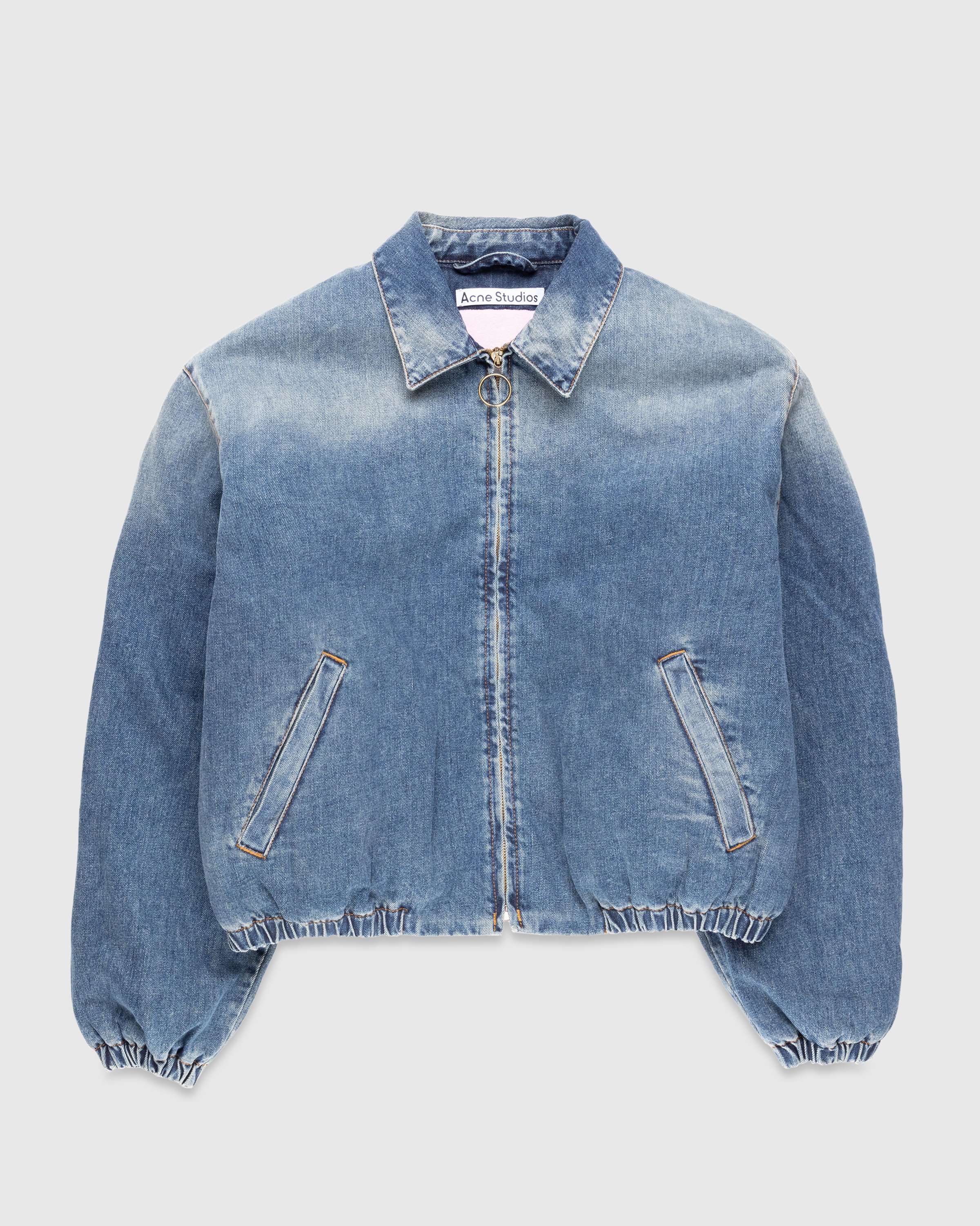 Acne Studios - Denim Padded Jacket Blue - Clothing - Blue - Image 1