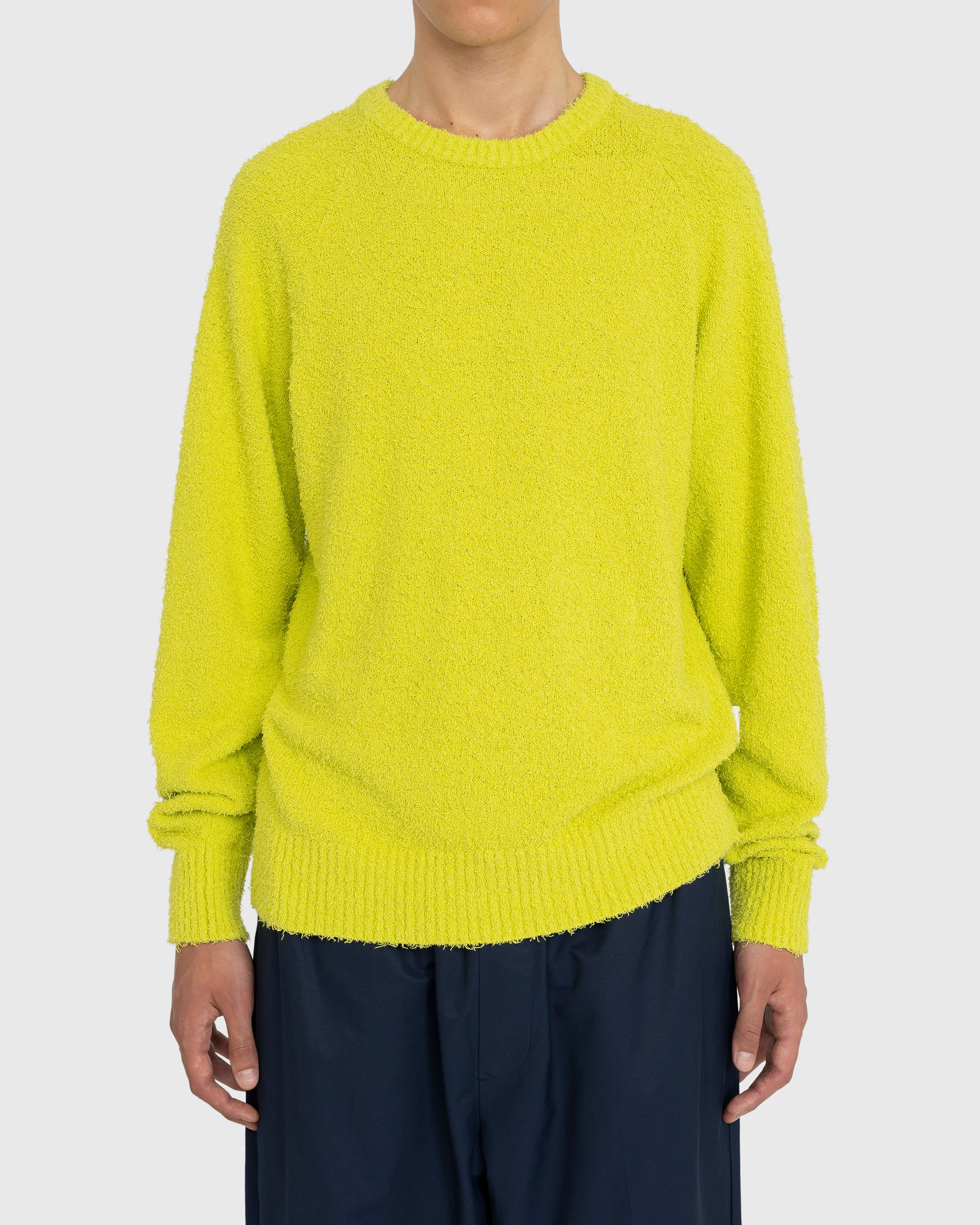 Highsnobiety - Raglan Crewneck Sweater Yellow - Clothing - Yellow - Image 2