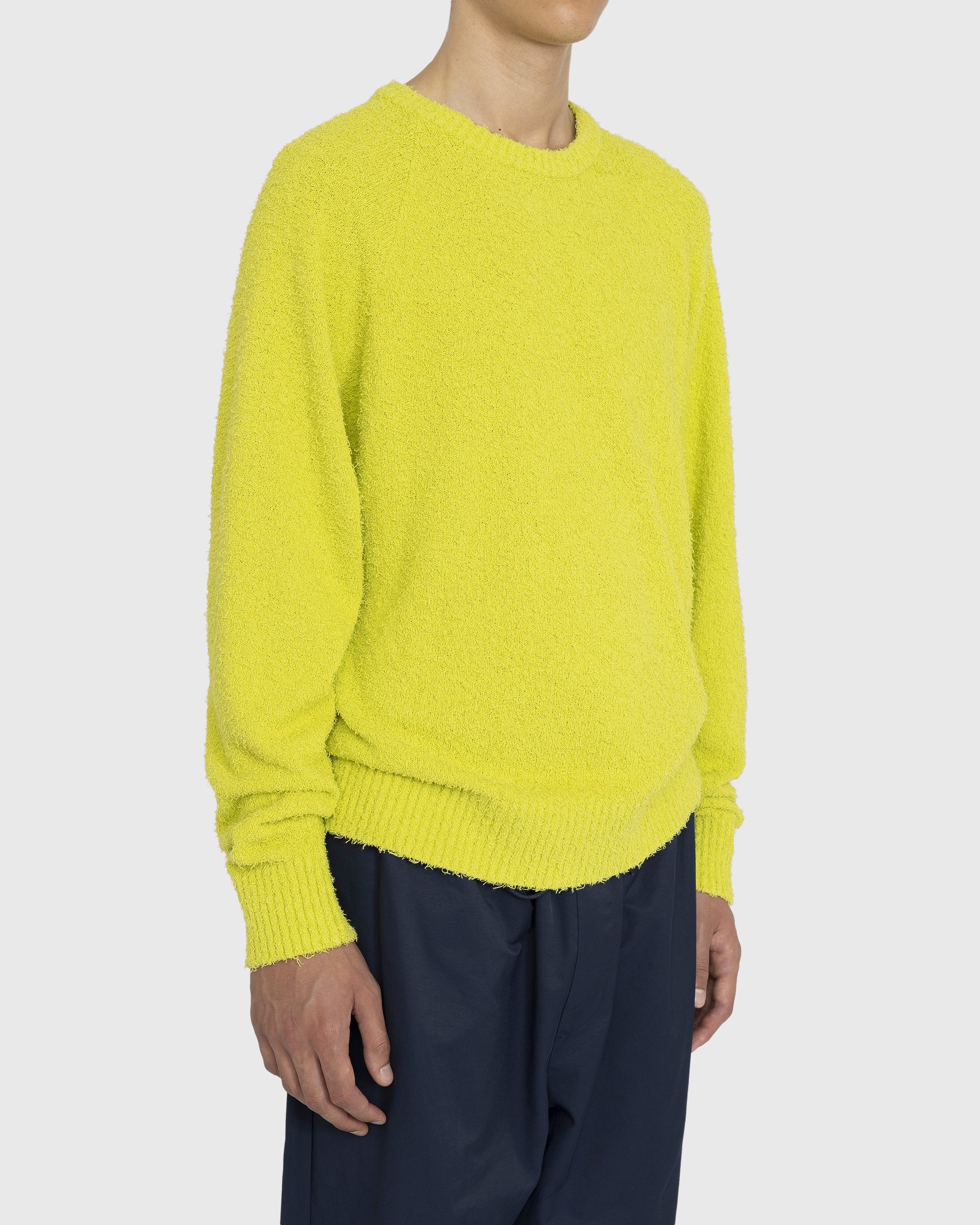 Highsnobiety - Raglan Crewneck Sweater Yellow - Clothing - Yellow - Image 3