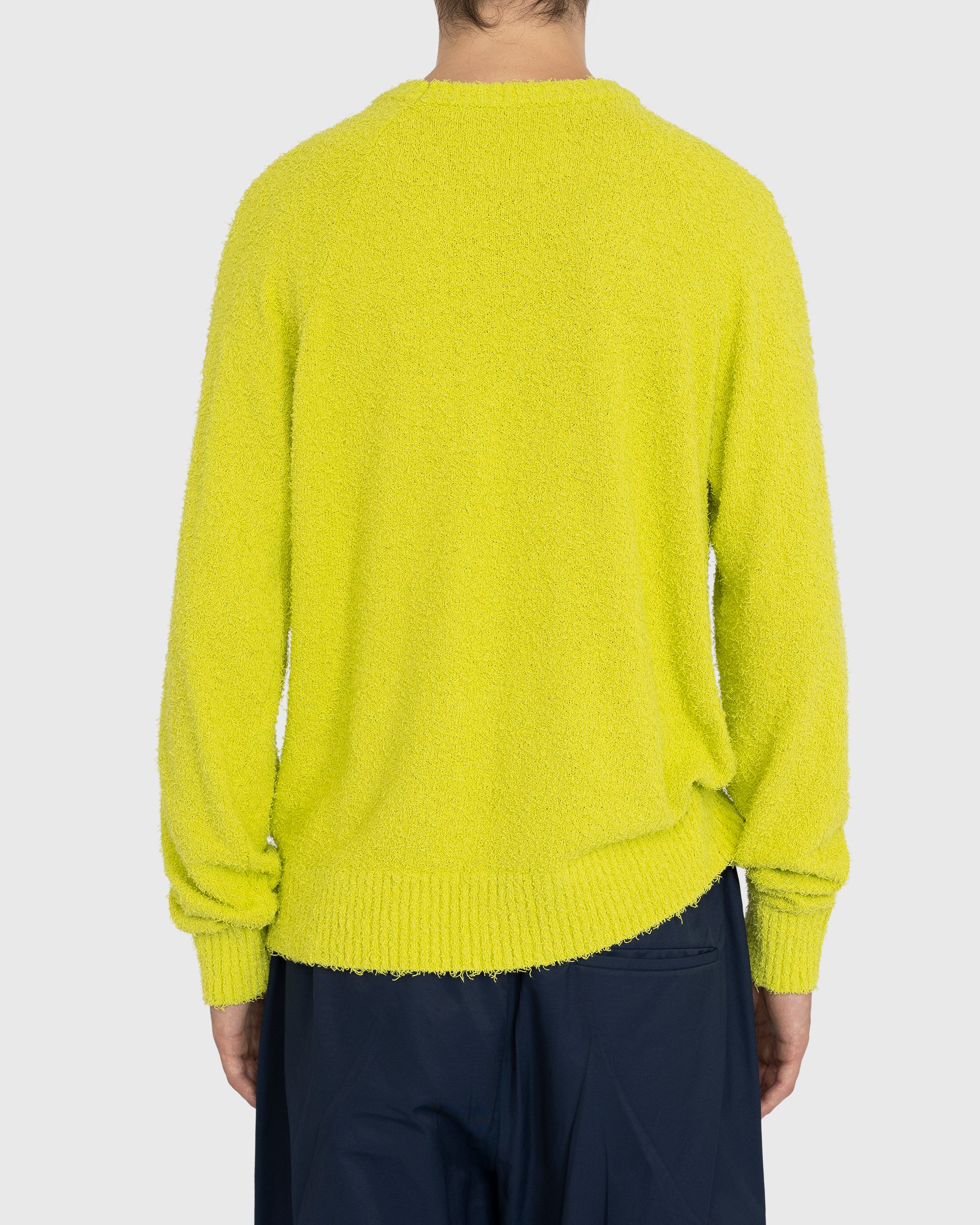 Highsnobiety - Raglan Crewneck Sweater Yellow - Clothing - Yellow - Image 4