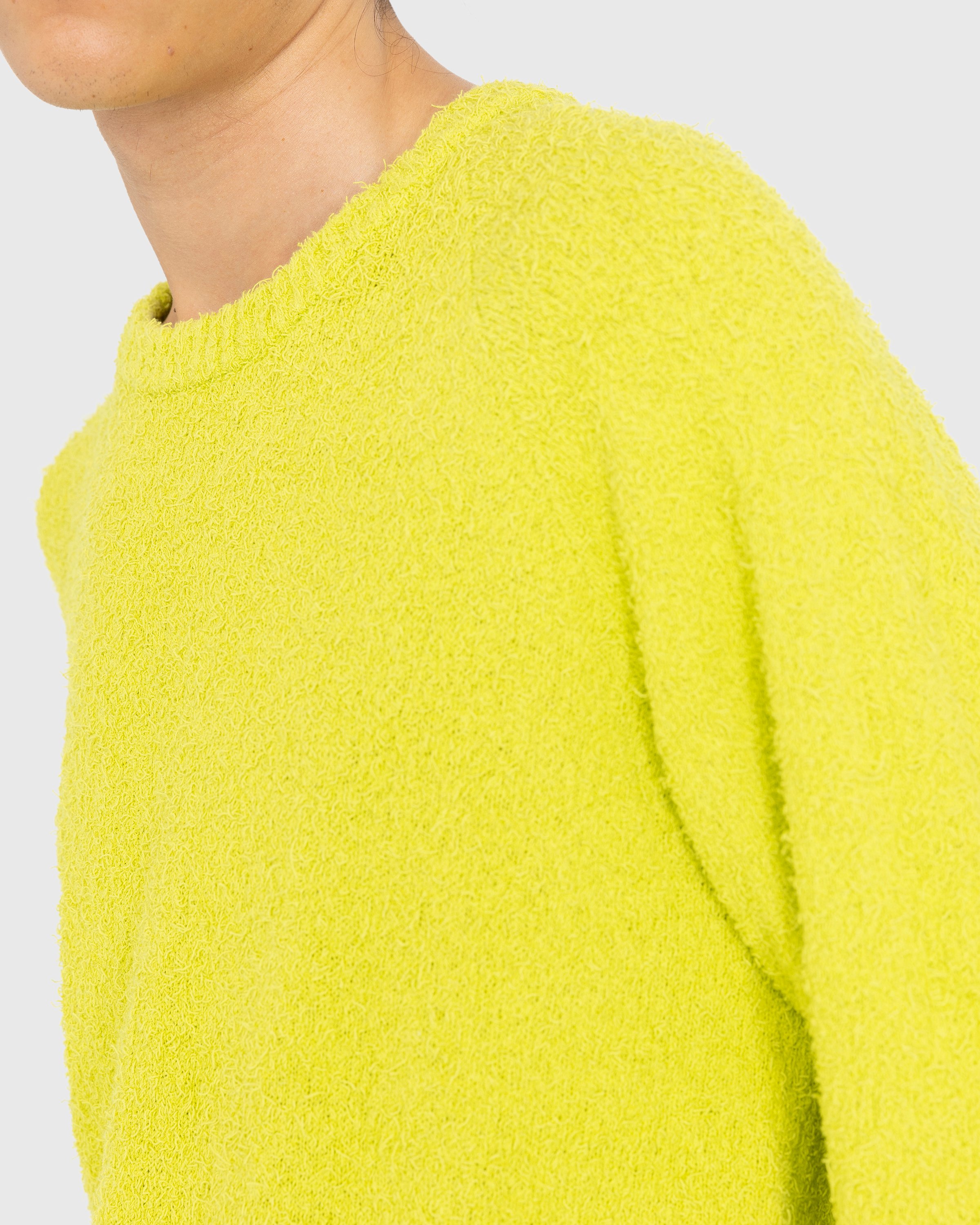 Highsnobiety - Raglan Crewneck Sweater Yellow - Clothing - Yellow - Image 5