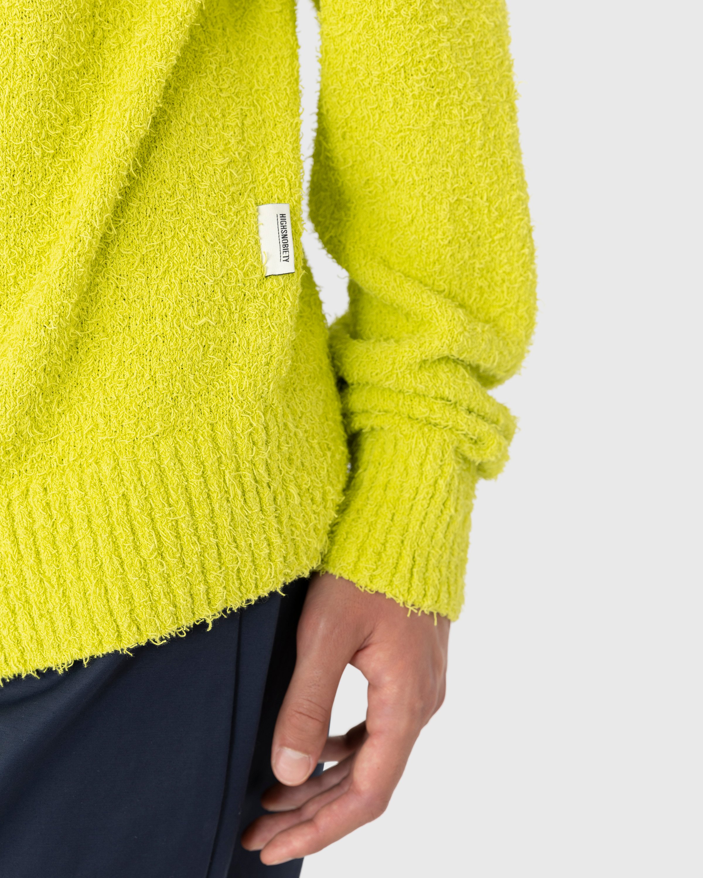 Highsnobiety - Raglan Crewneck Sweater Yellow - Clothing - Yellow - Image 6