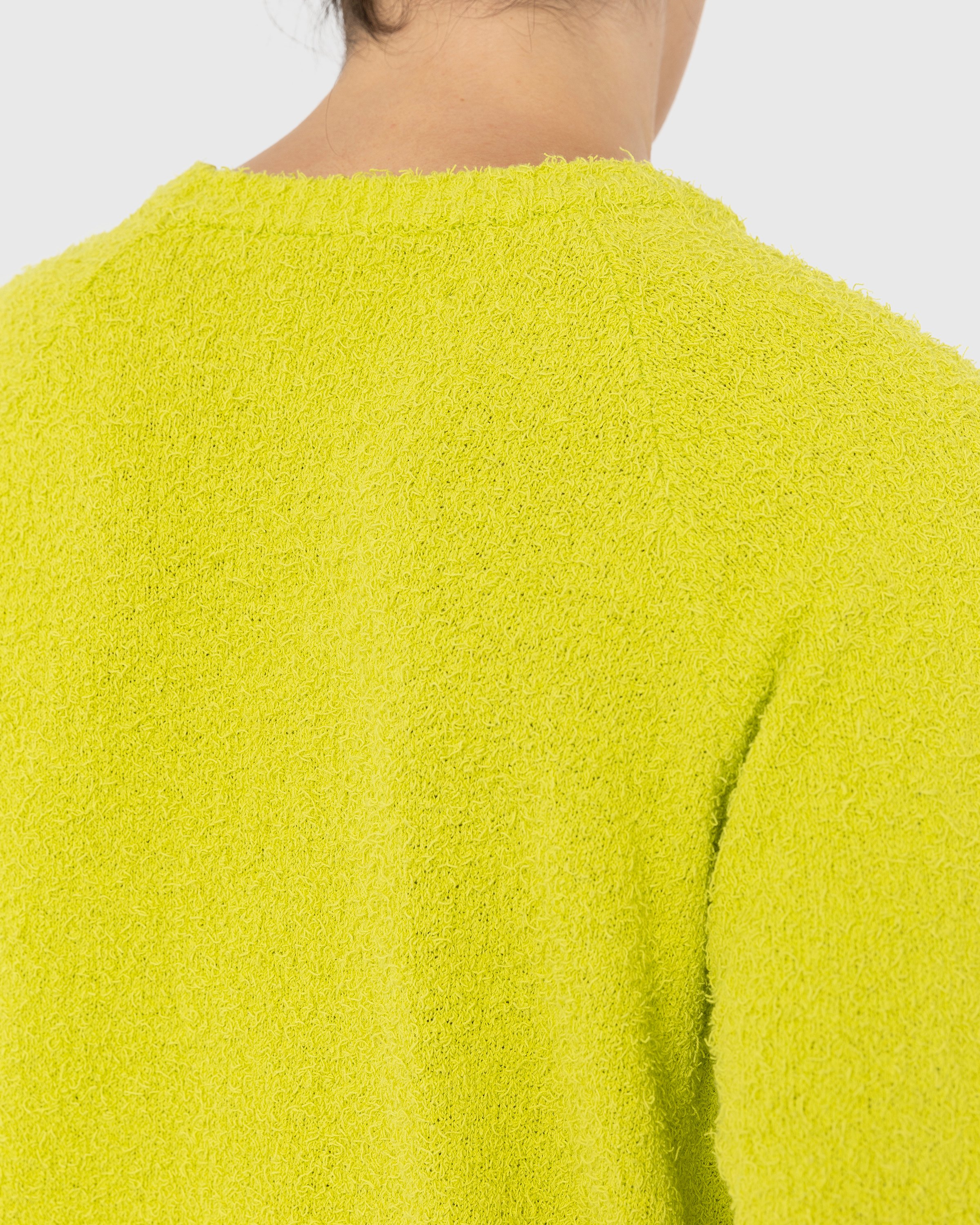 Highsnobiety - Raglan Crewneck Sweater Yellow - Clothing - Yellow - Image 7