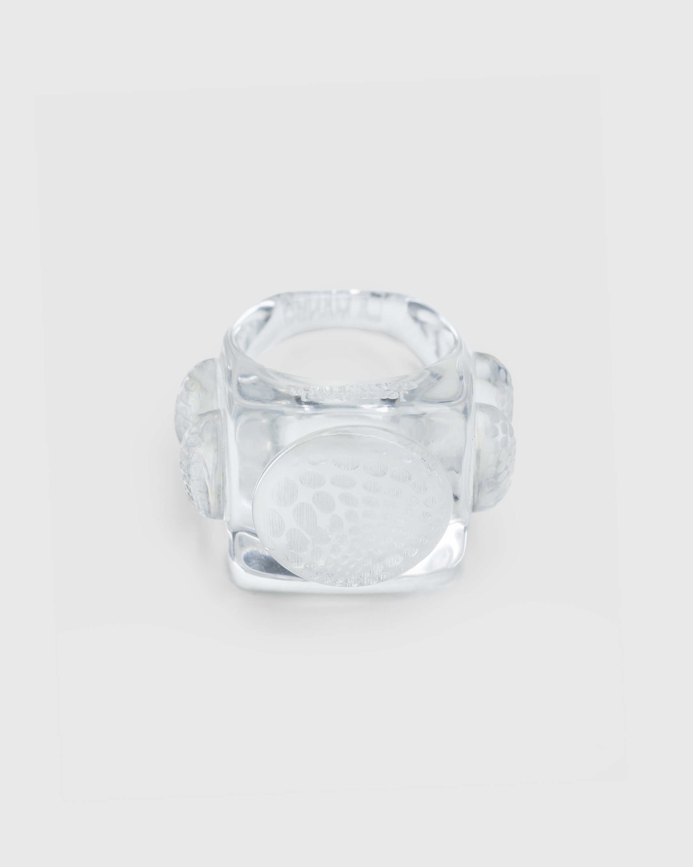 Jean Paul Gaultier - Ice Cube Ring Crystal - Accessories - Orange - Image 1