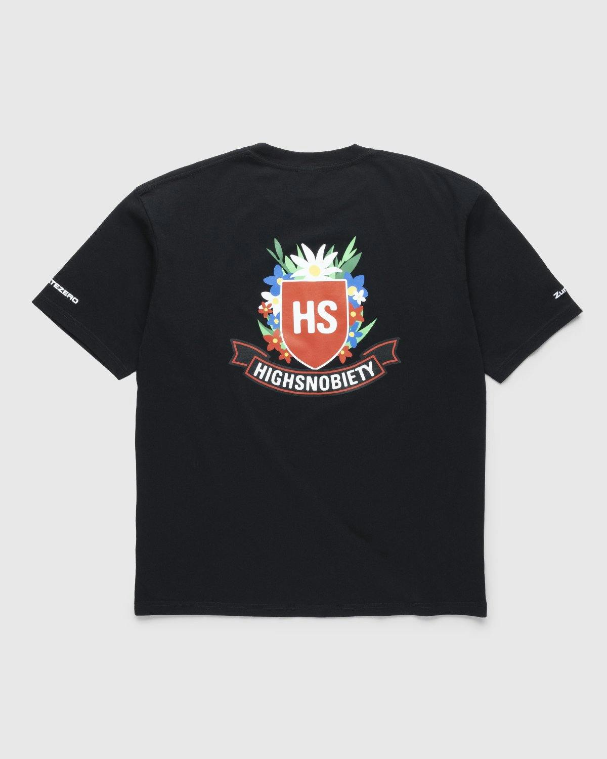 Highsnobiety - GATEZERO Crest T-Shirt Black - Clothing - Black - Image 1