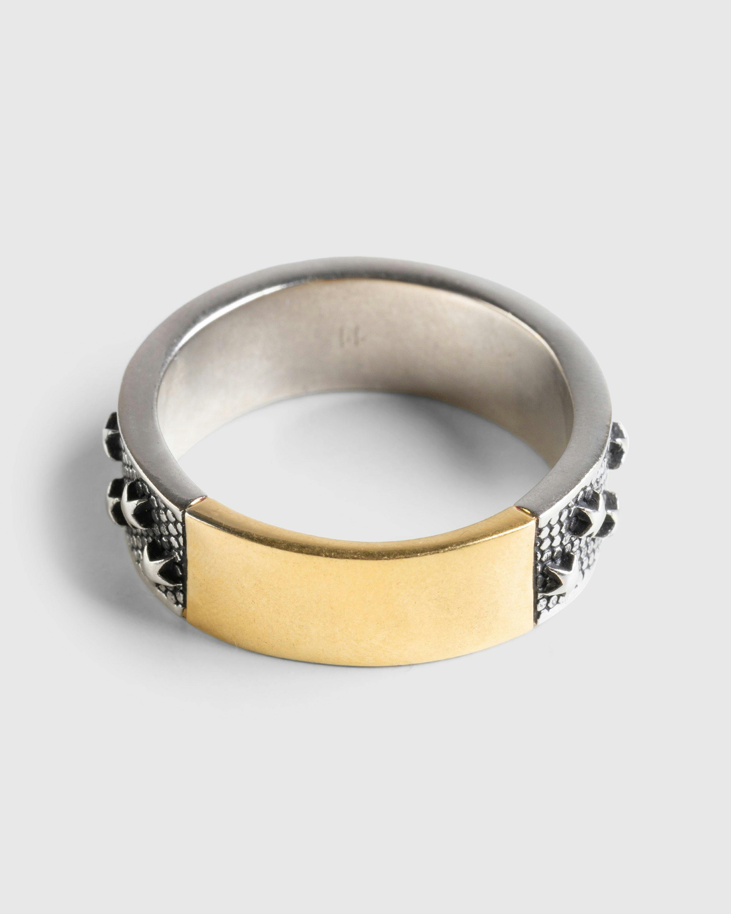 Maison Margiela - RING  Yellow gold plating/palladio burattato - Accessories - Yellow - Image 3