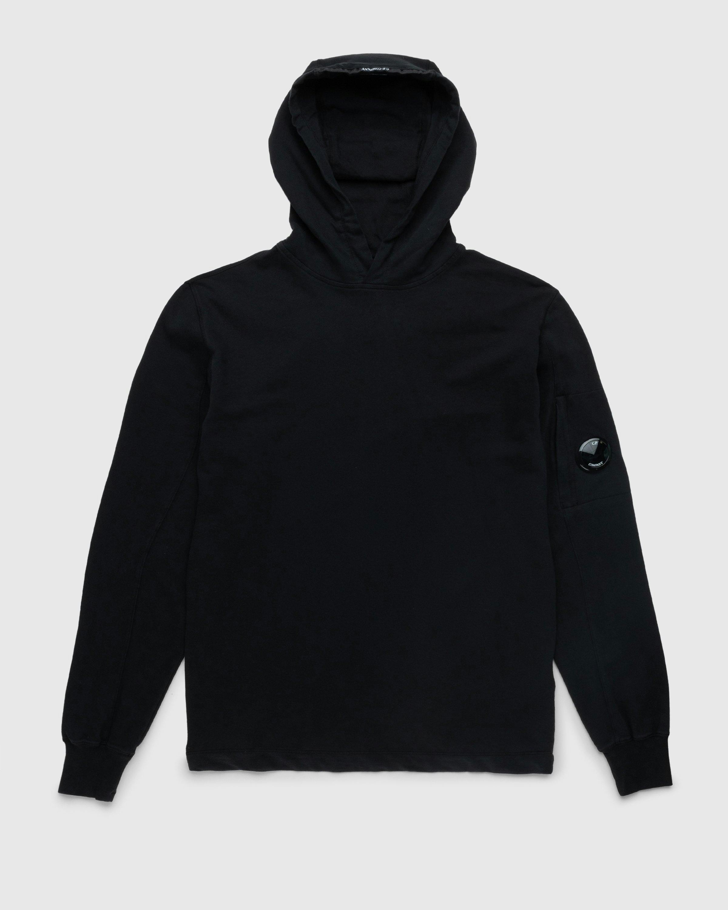 C.P. Company - Light Fleece Hoodie Black - Clothing - Black - Image 1