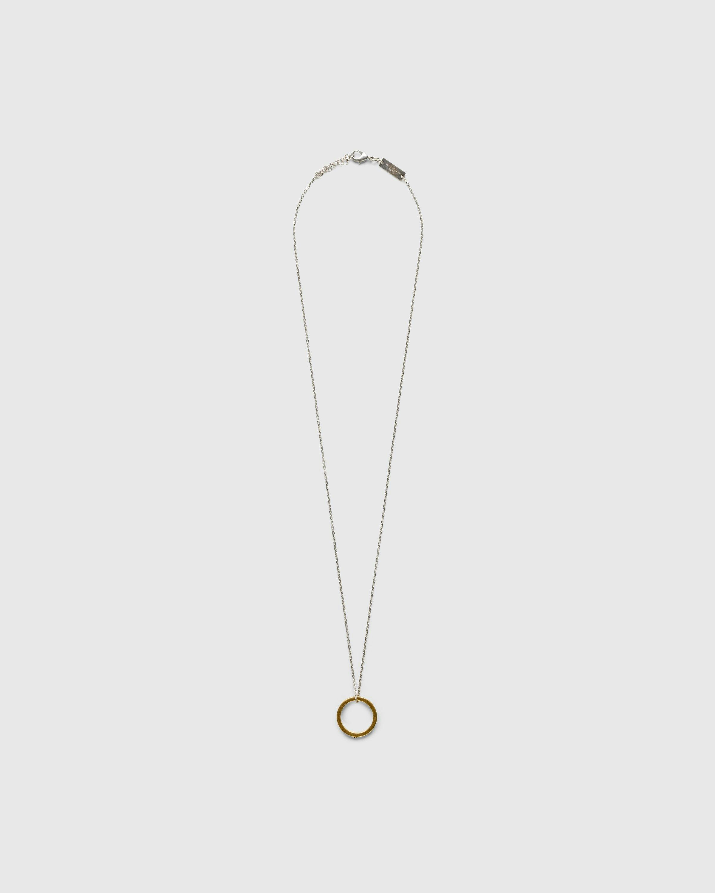 Maison Margiela - NECKLACE  Yellow gold plating/palladio burattato - Accessories - Yellow - Image 1