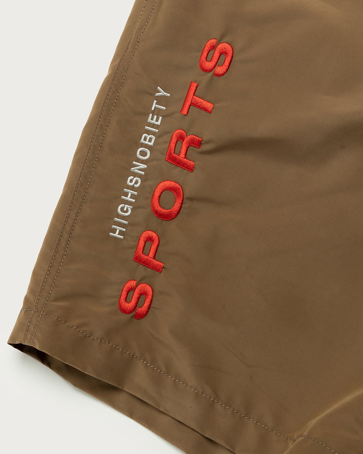 Gramicci x Highsnobiety - HS Sports Shell Packable Shorts Tan - Clothing - Brown - Image 5
