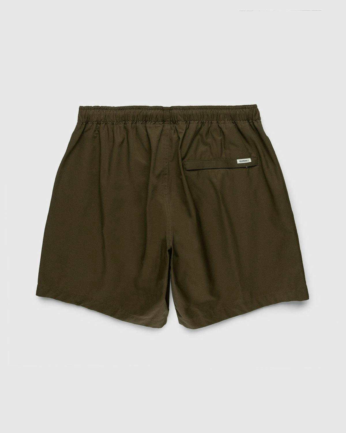 Highsnobiety - Cotton Nylon Water Short Olive - Clothing - Green - Image 2