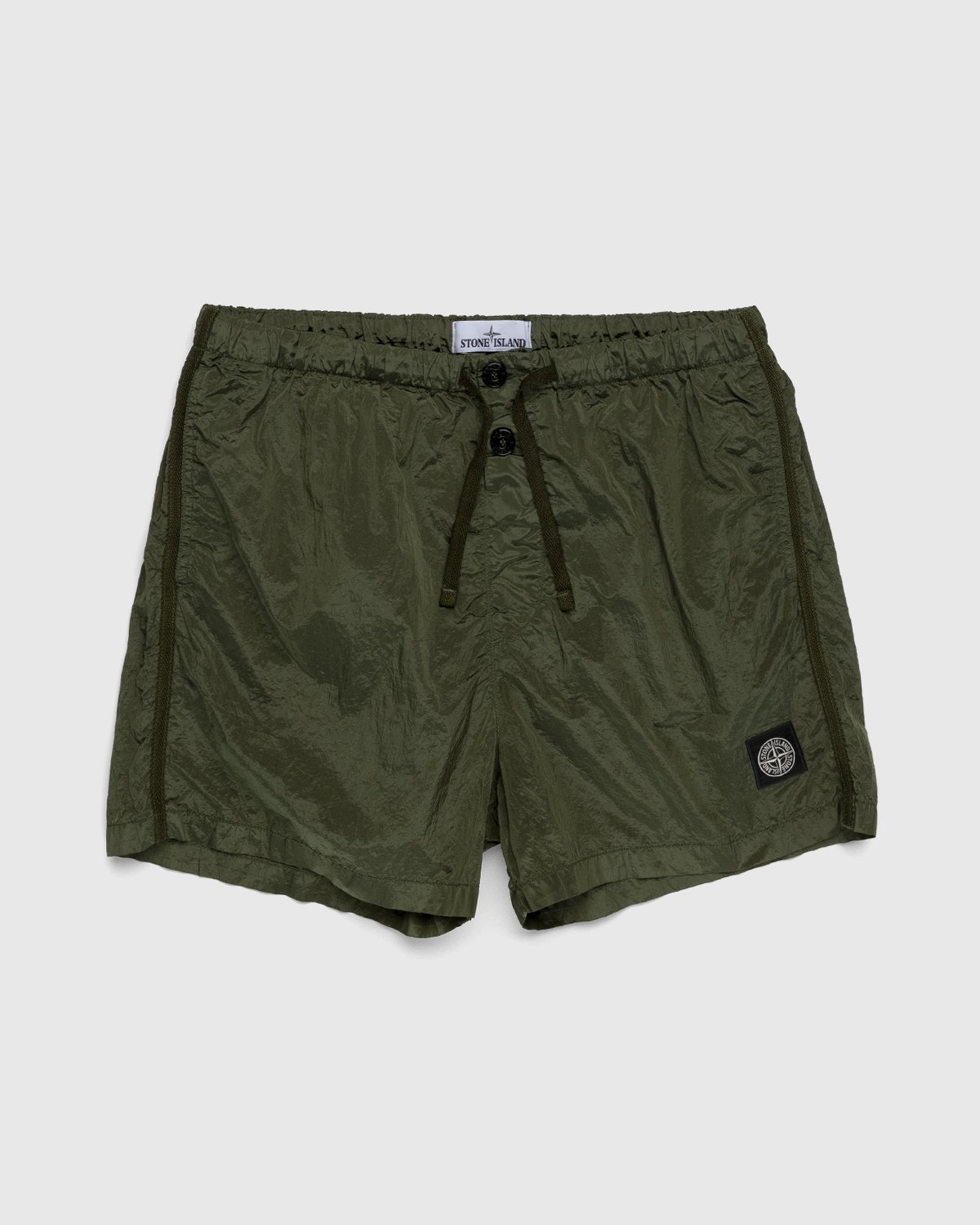 Stone Island - B0643 Nylon Metal Bermuda Shorts Olive - Clothing - Green - Image 1