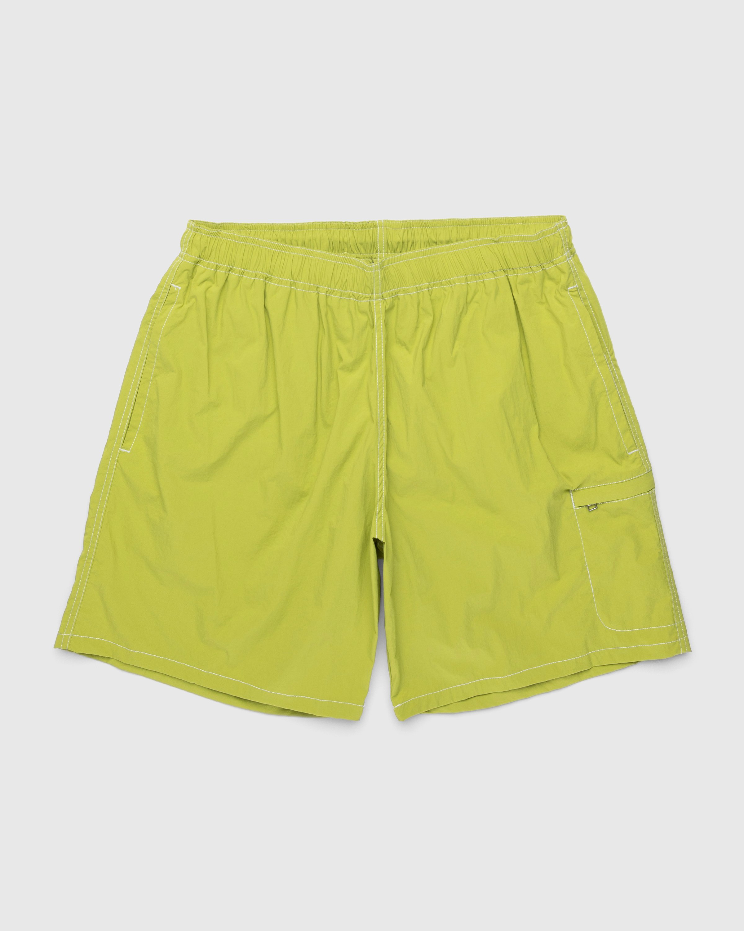 Highsnobiety - Side Cargo Shorts Lime - Clothing - Green - Image 1