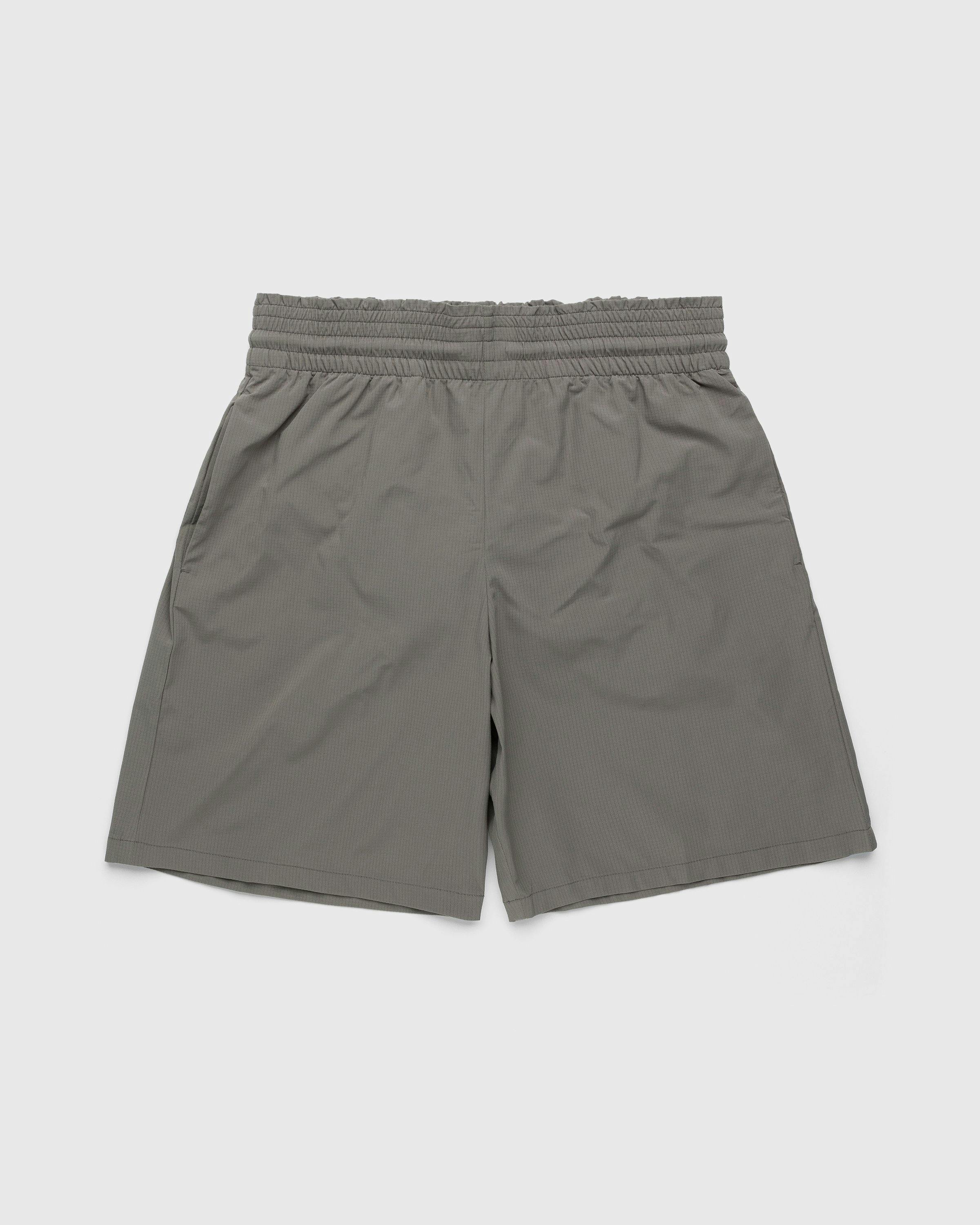 Acne Studios - Embroidered Swim Shorts Mud Grey - Clothing - Beige - Image 1