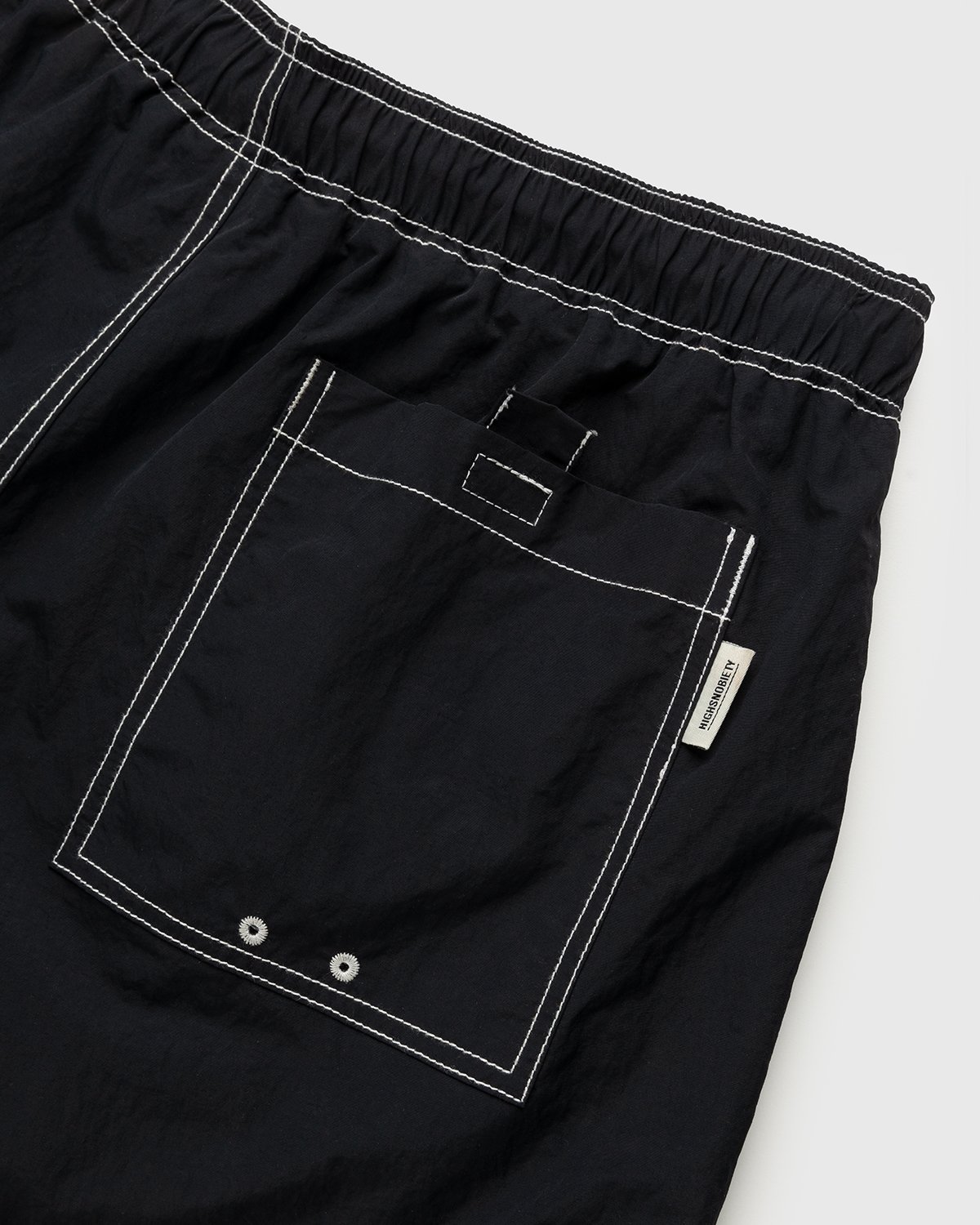 Highsnobiety - Contrast Brushed Nylon Water Shorts Black - Clothing - Black - Image 3