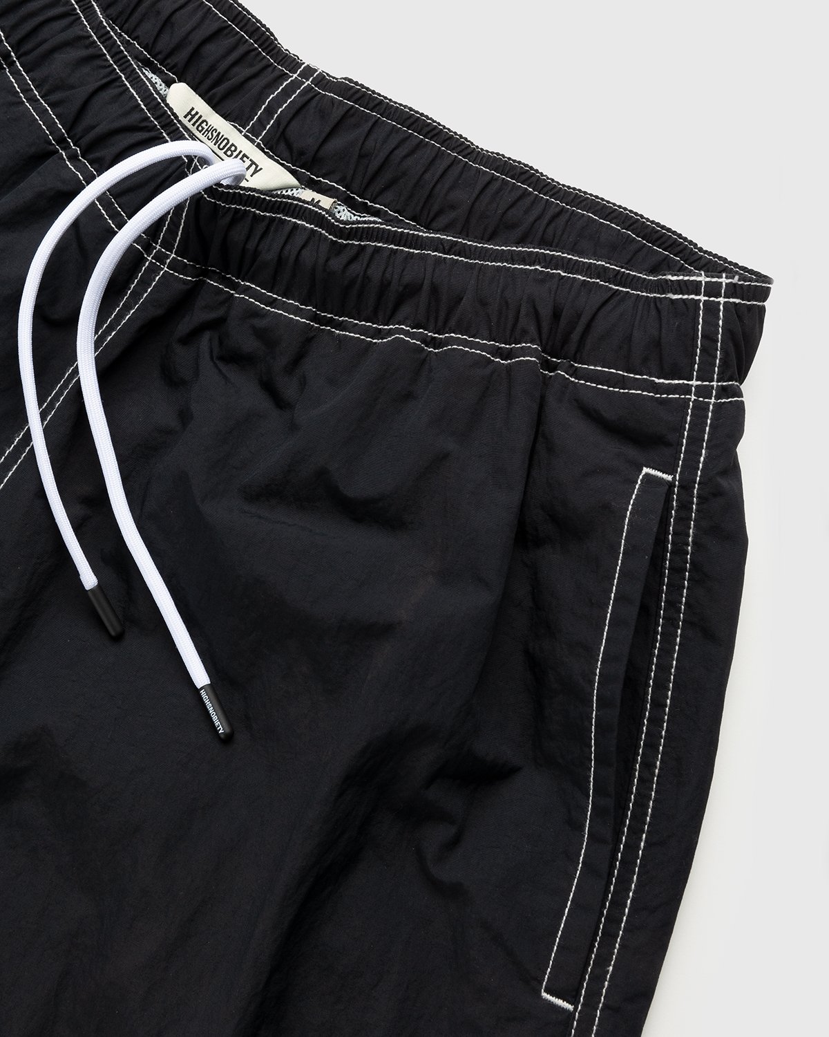 Highsnobiety - Contrast Brushed Nylon Water Shorts Black - Clothing - Black - Image 4