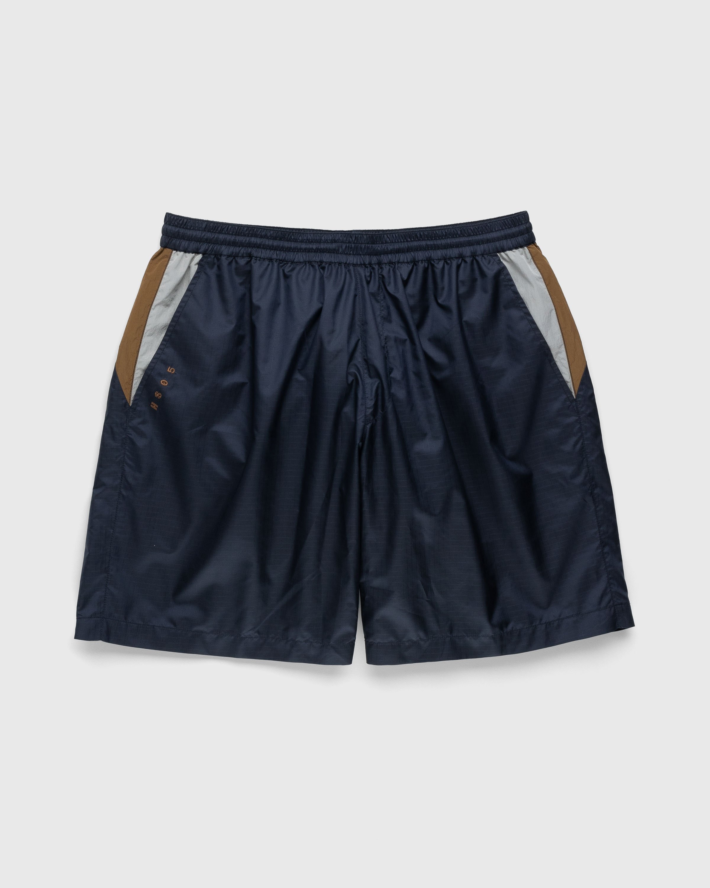 Highsnobiety - Mix Panel Nylon Shorts Navy/Brown - Clothing - Blue - Image 1