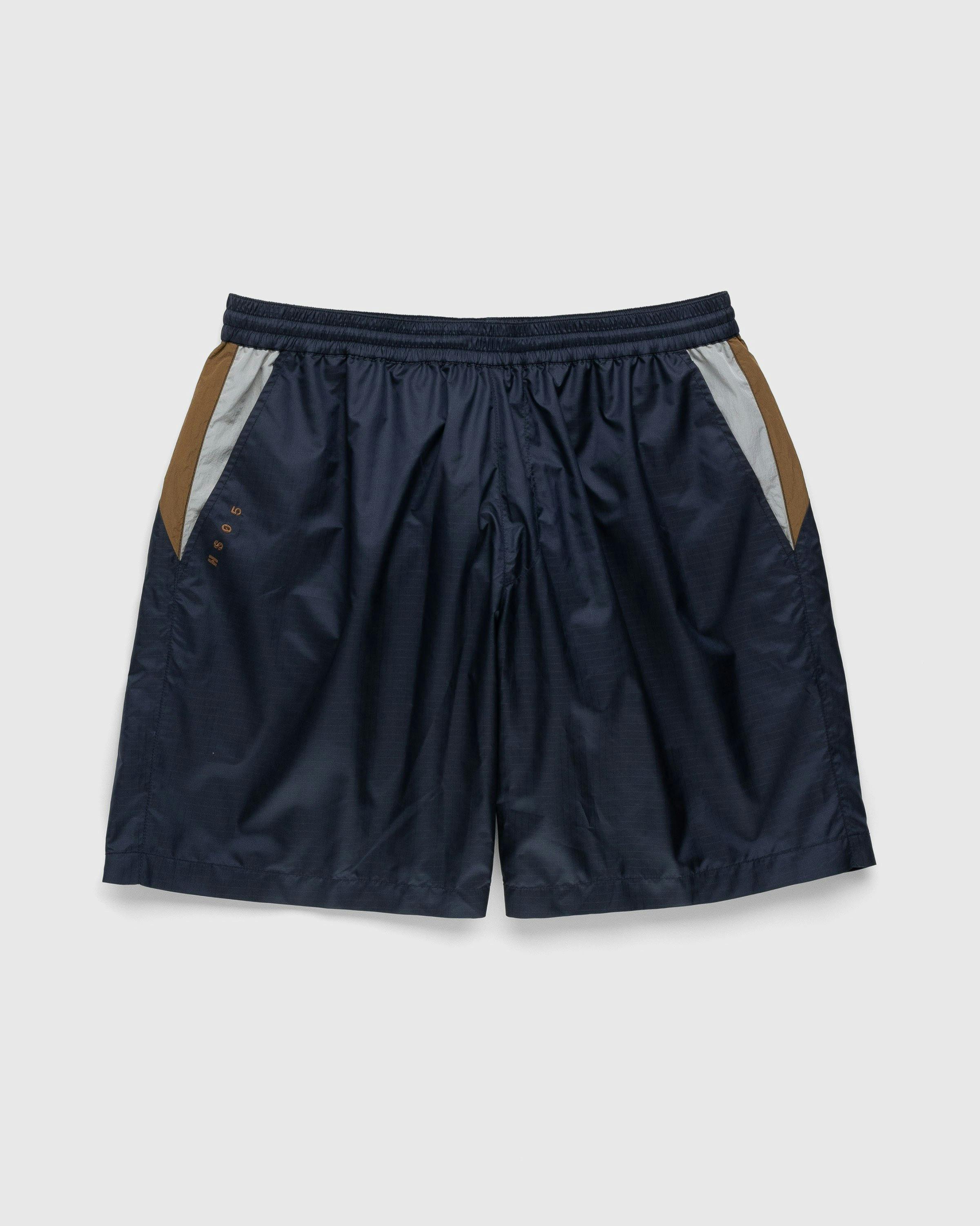 Highsnobiety - Mix Panel Nylon Shorts Navy/Brown - Clothing - Blue - Image 1