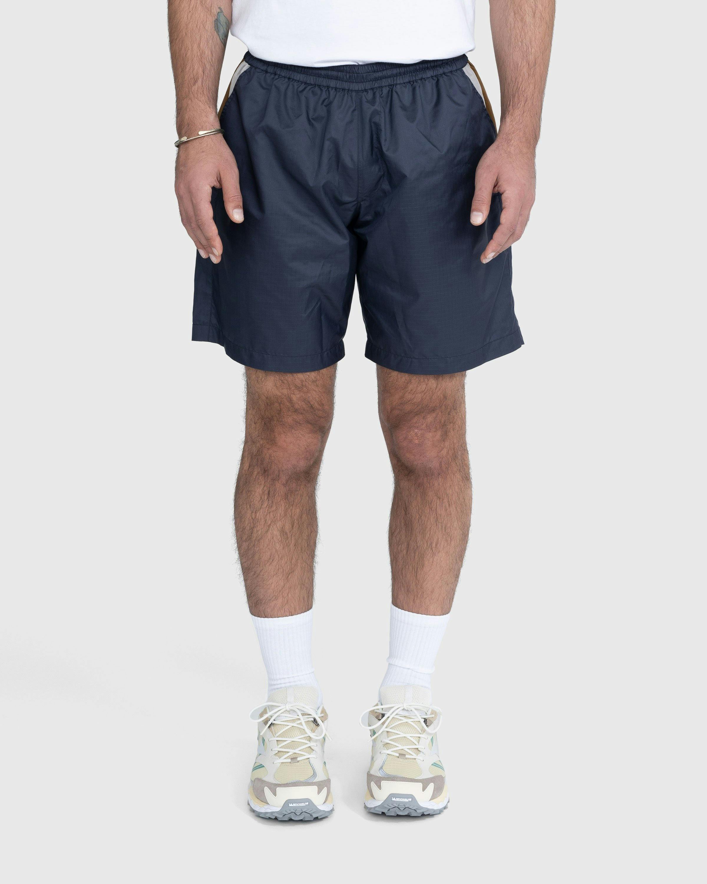 Highsnobiety - Mix Panel Nylon Shorts Navy/Brown - Clothing - Blue - Image 2