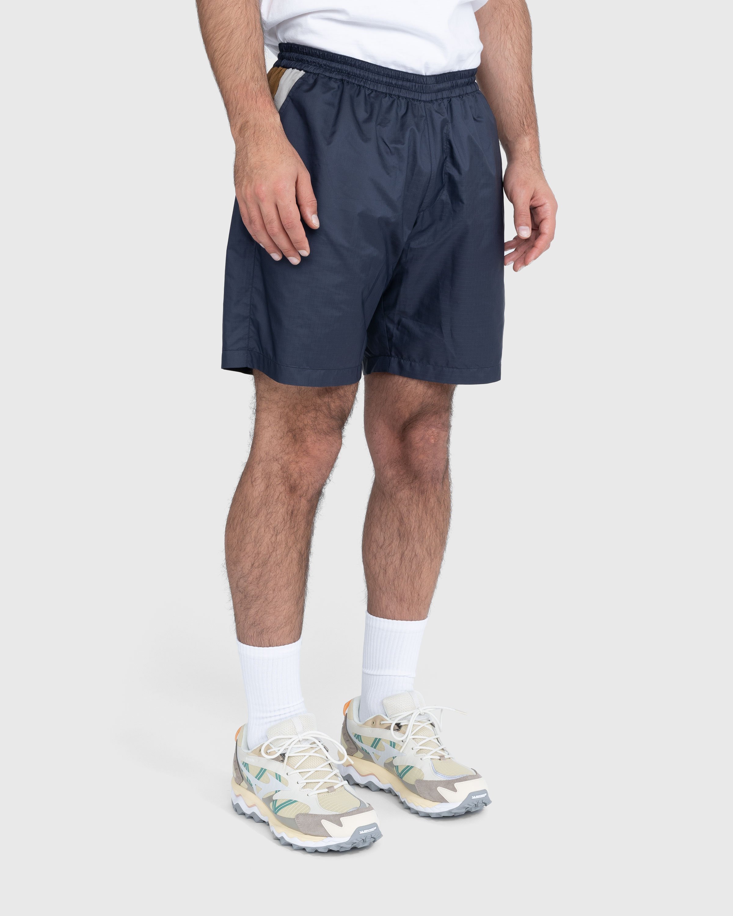 Highsnobiety - Mix Panel Nylon Shorts Navy/Brown - Clothing - Blue - Image 4