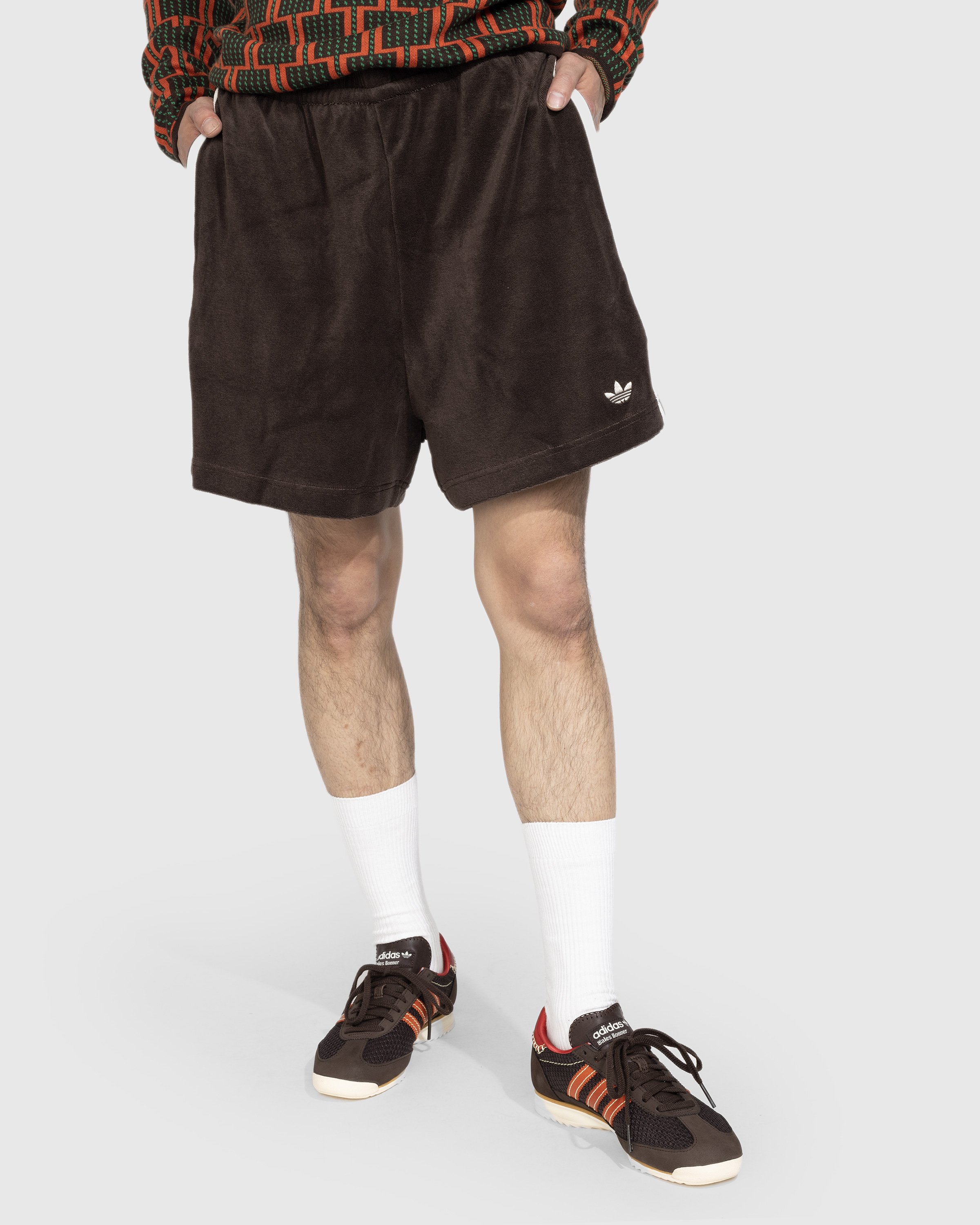 Adidas x Wales Bonner - Cotton Blend Shorts Dark Brown - Clothing - Brown - Image 2