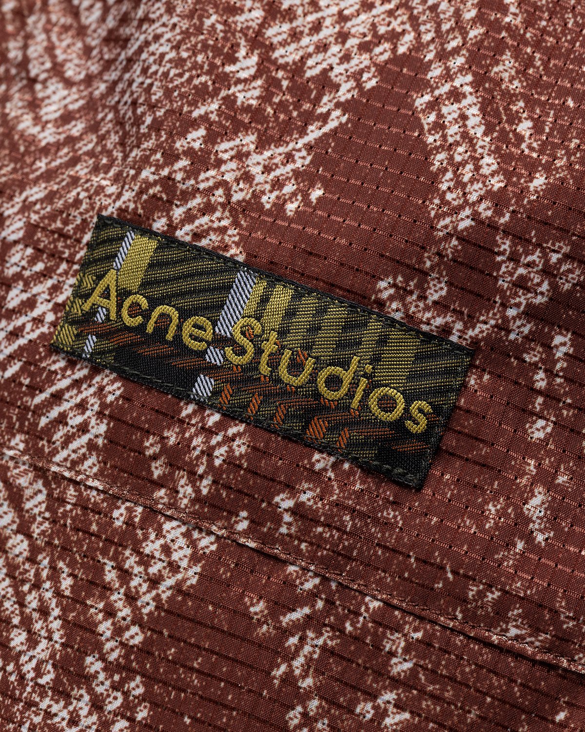 Acne Studios - Python Print Swim Shorts Rust Red - Clothing - Red - Image 7
