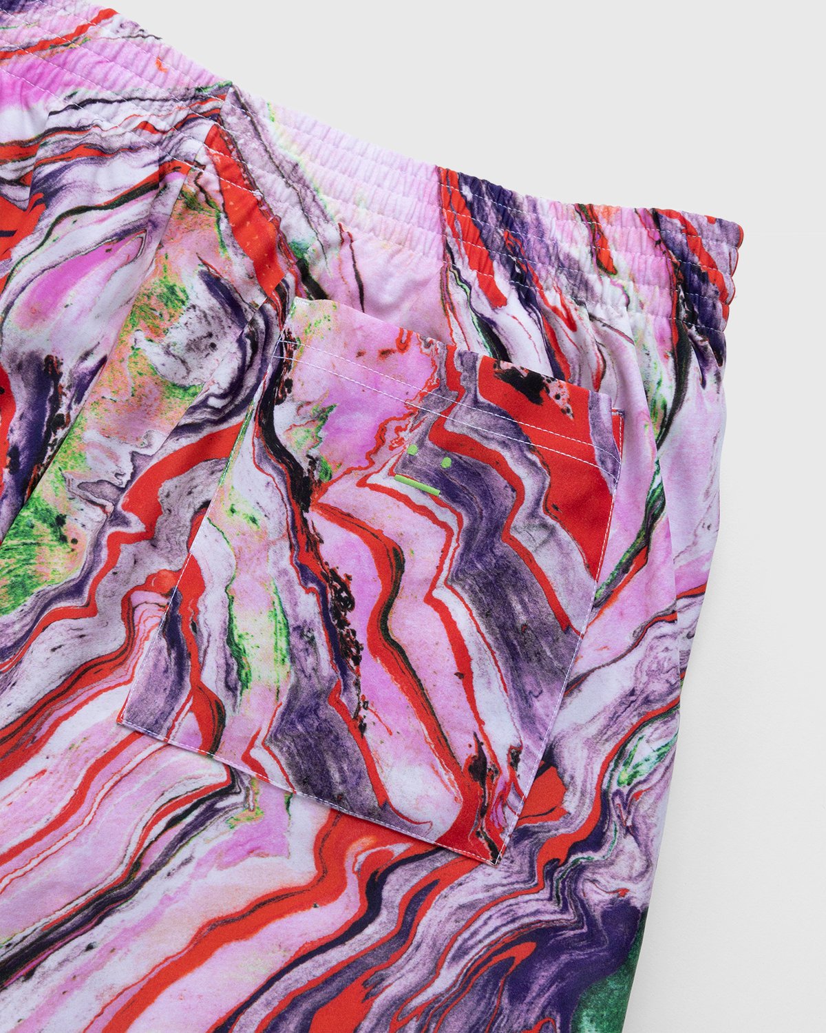 Acne Studios - Marble Swim Shorts Neon Red - Clothing - Red - Image 5