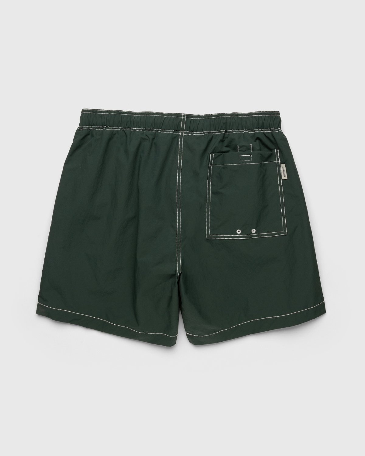 Highsnobiety - Contrast Brushed Nylon Water Shorts Green - Clothing - Green - Image 2