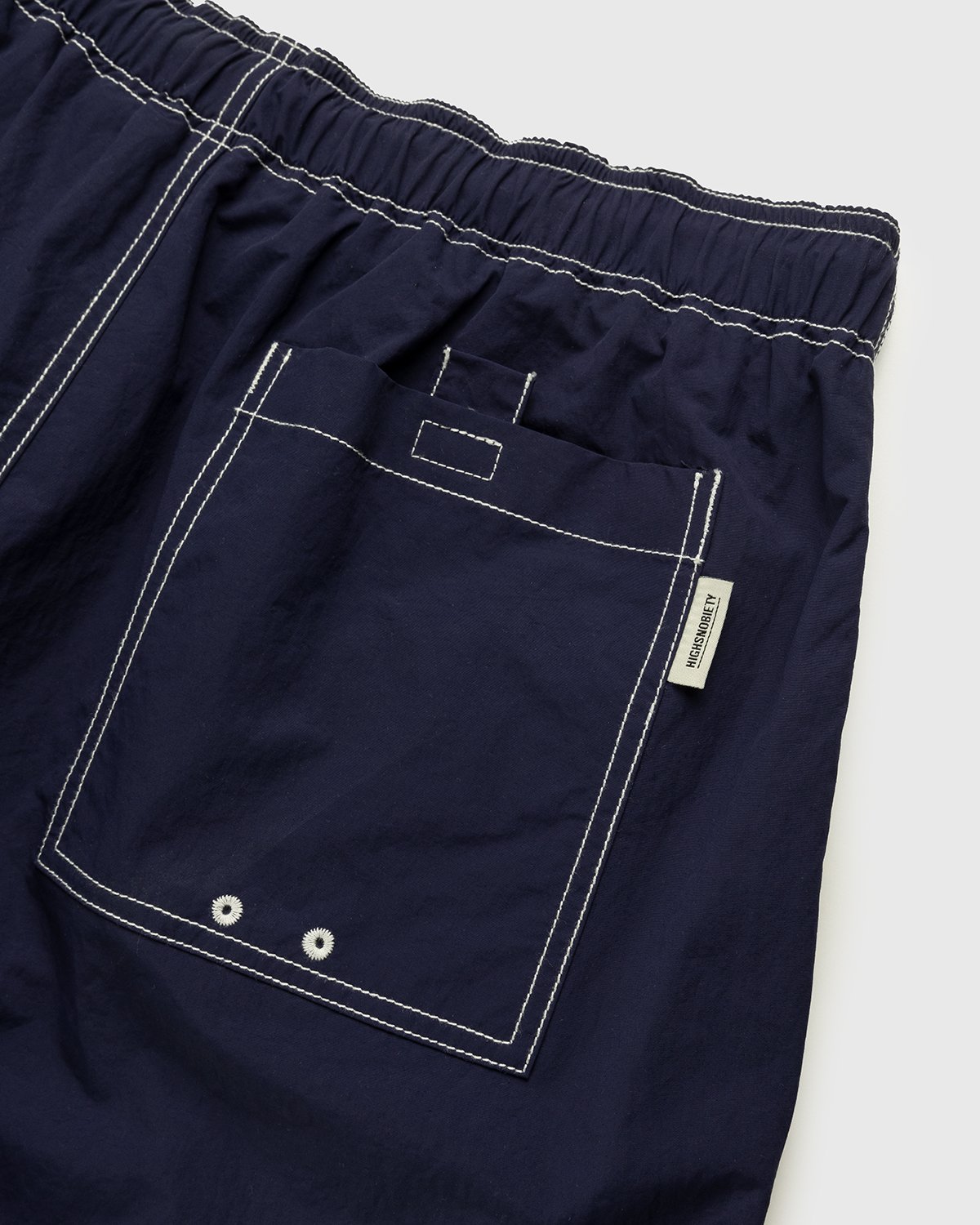 Highsnobiety - Contrast Brushed Nylon Water Shorts Navy - Clothing - Blue - Image 3