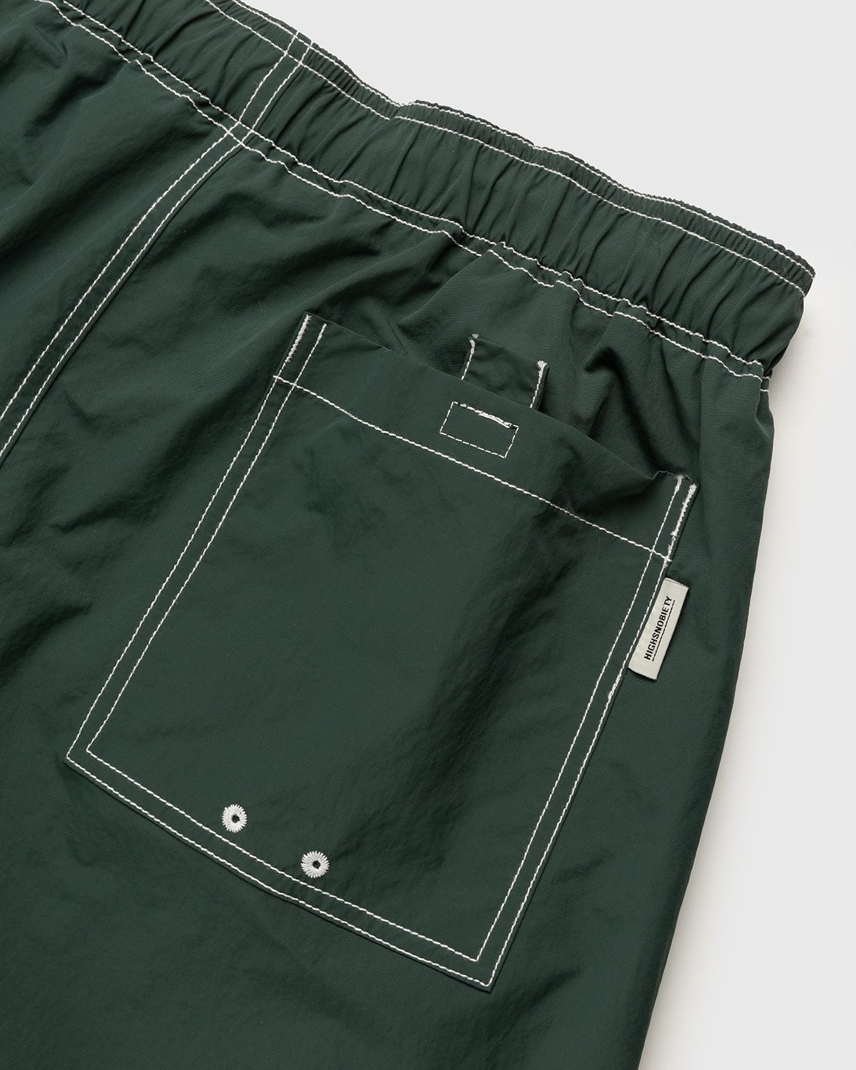 Highsnobiety - Contrast Brushed Nylon Water Shorts Green - Clothing - Green - Image 4