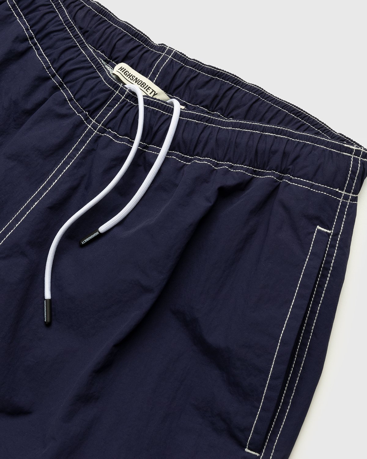 Highsnobiety - Contrast Brushed Nylon Water Shorts Navy - Clothing - Blue - Image 4