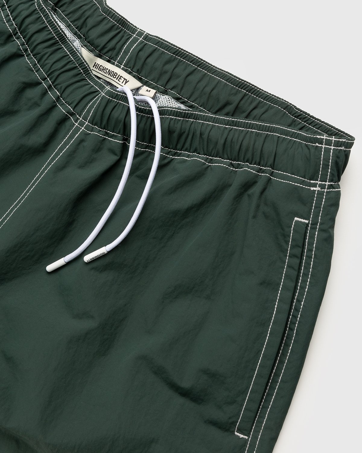 Highsnobiety - Contrast Brushed Nylon Water Shorts Green - Clothing - Green - Image 5