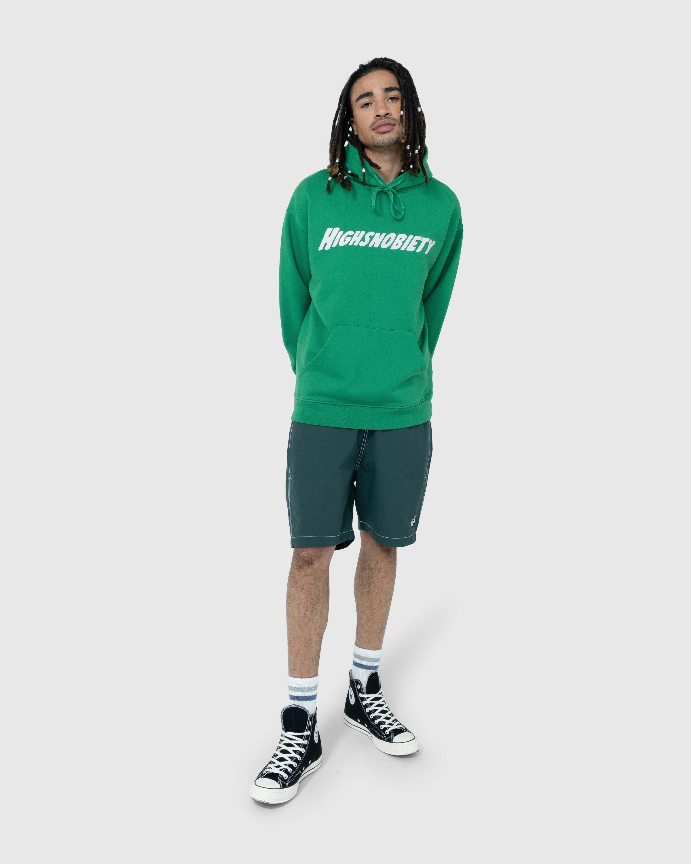 Highsnobiety - Contrast Brushed Nylon Water Shorts Green - Clothing - Green - Image 8