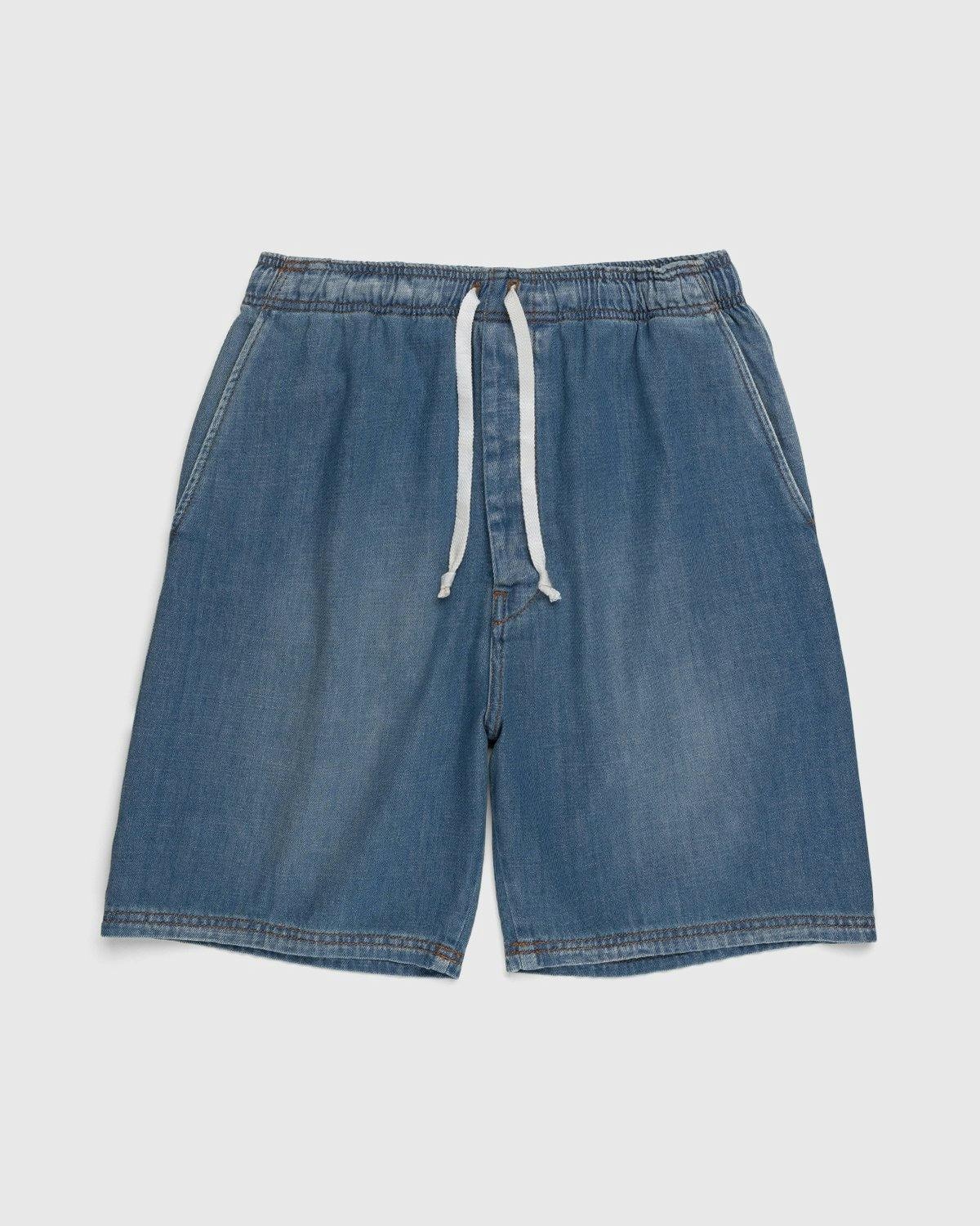 Loewe - Paula's Ibiza Drawstring Denim Shorts Blue - Clothing - Blue - Image 1