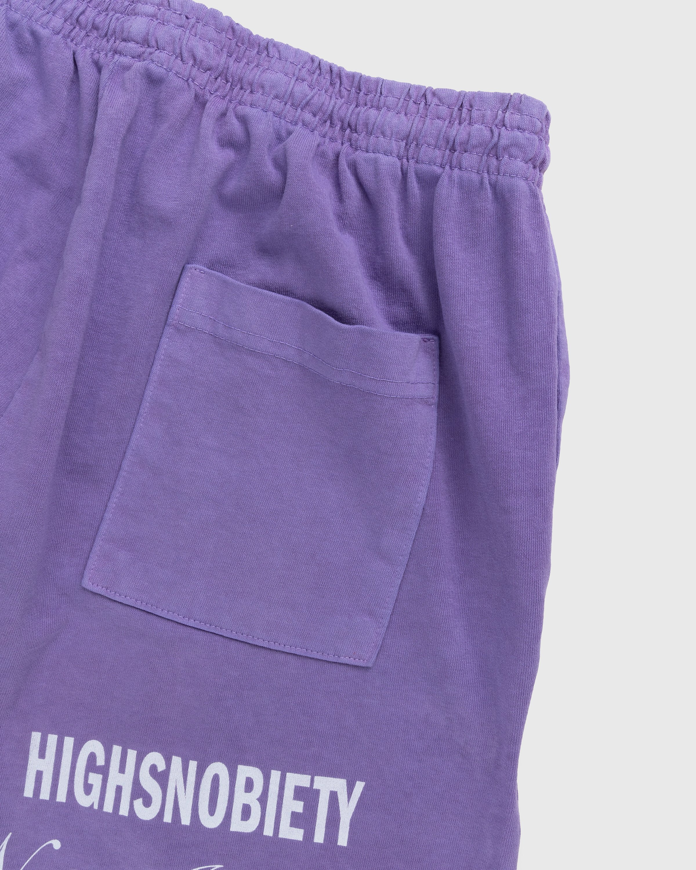 Bstroy x Highsnobiety - Not In Paris 4 Flower Sweatshorts Lavender - Clothing - Purple - Image 3