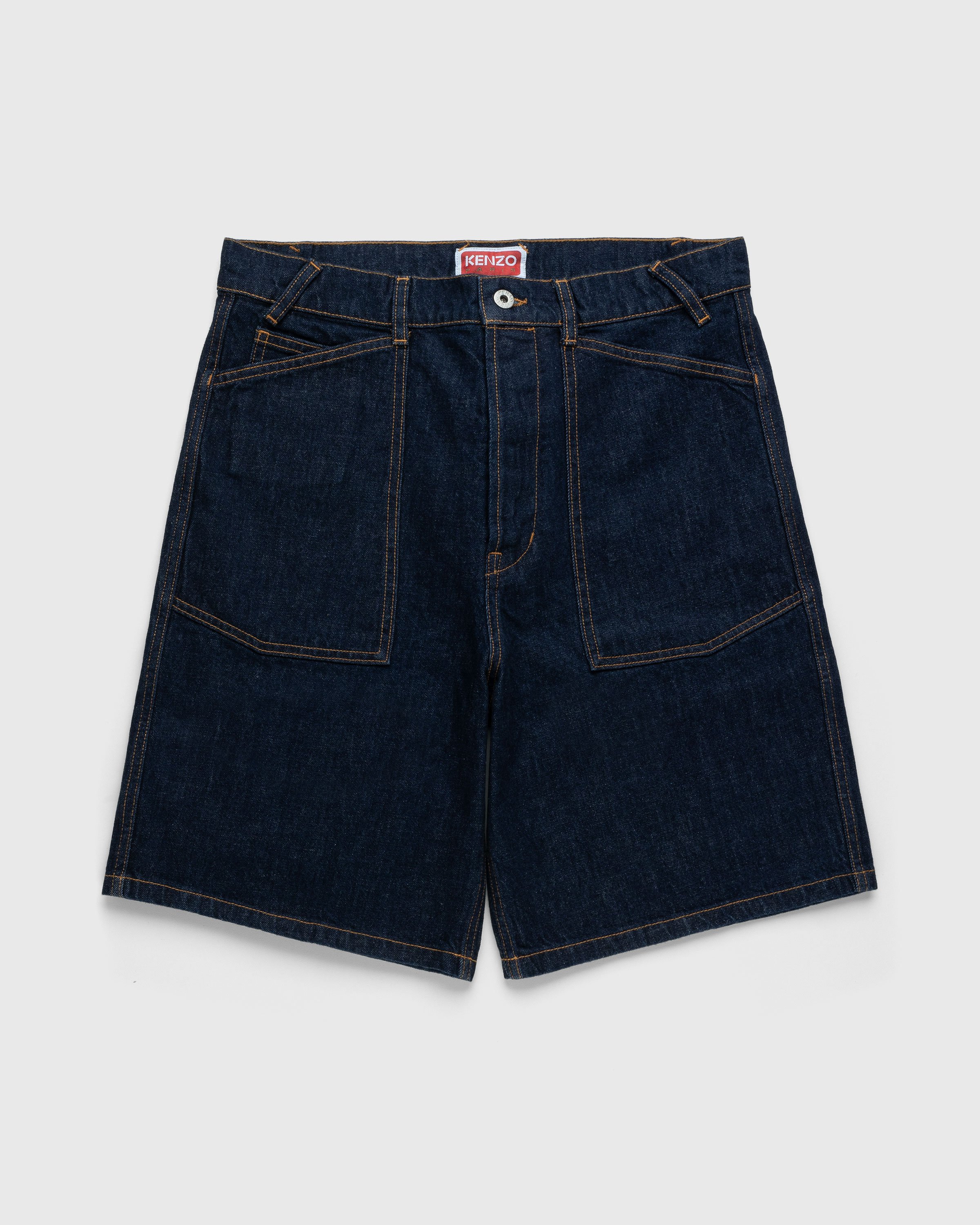Kenzo - Sailor Loose Denim Shorts - Clothing - Blue - Image 1