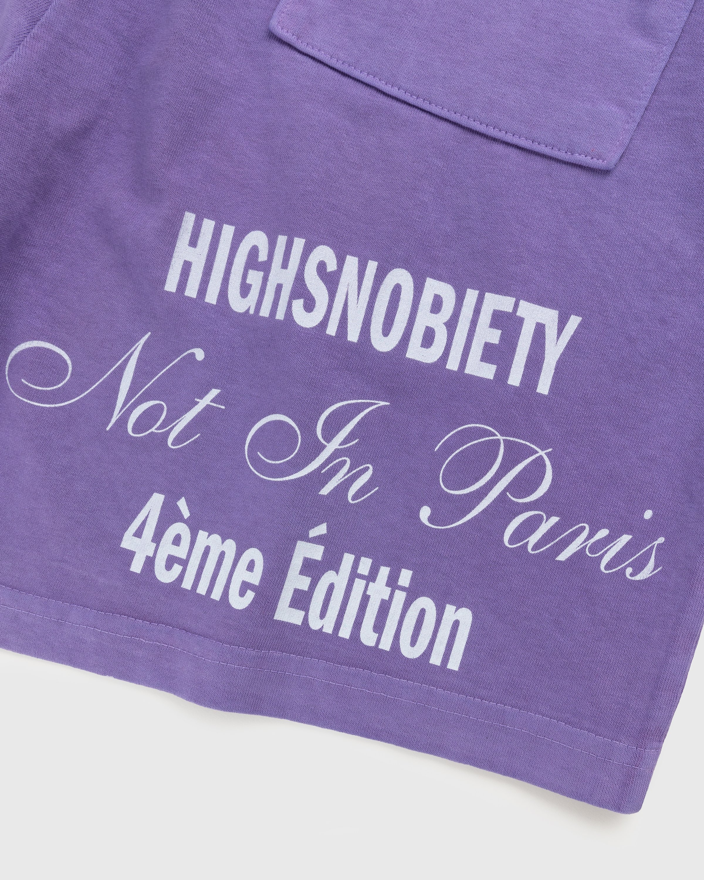 Bstroy x Highsnobiety - Not In Paris 4 Flower Sweatshorts Lavender - Clothing - Purple - Image 5