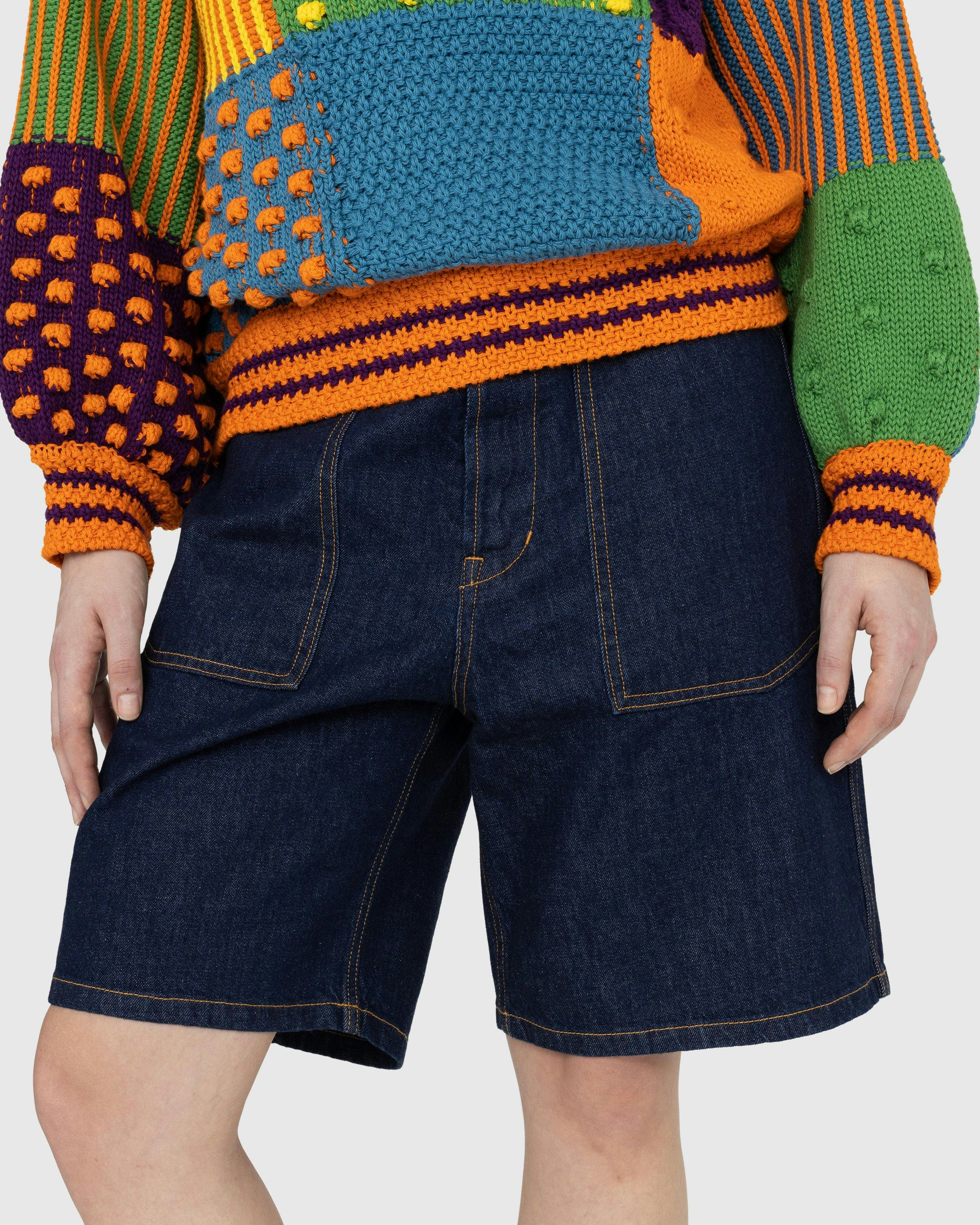 Kenzo - Sailor Loose Denim Shorts - Clothing - Blue - Image 6