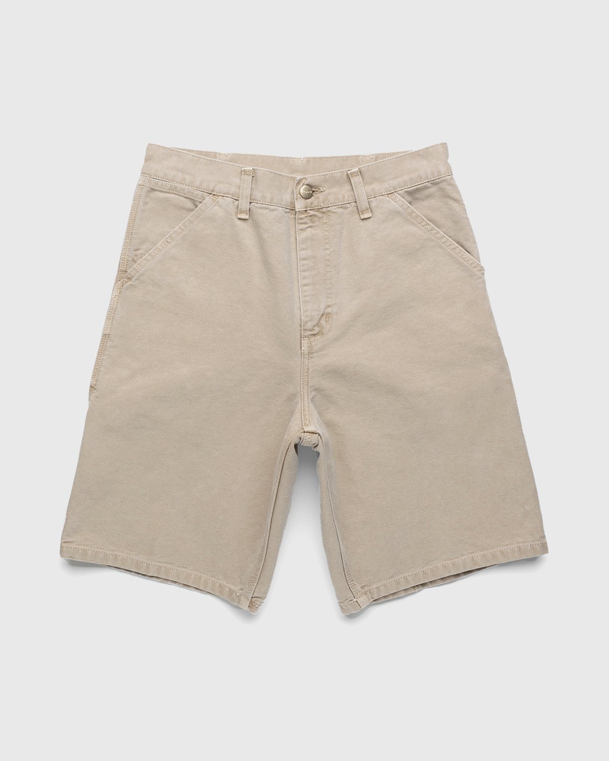 Carhartt WIP - Single Knee Short Dusty H Brown - Clothing - Brown - Image 1