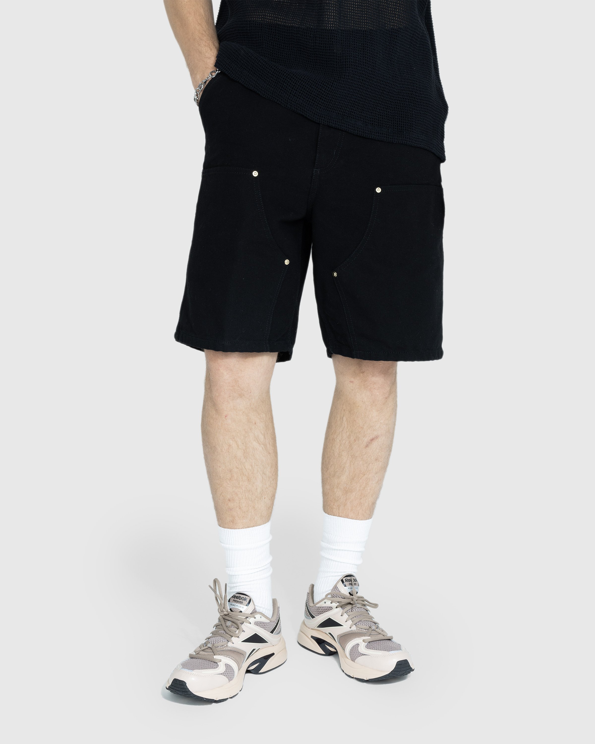 Carhartt WIP - Double Knee Short Rinsed Black - Clothing - Black - Image 2
