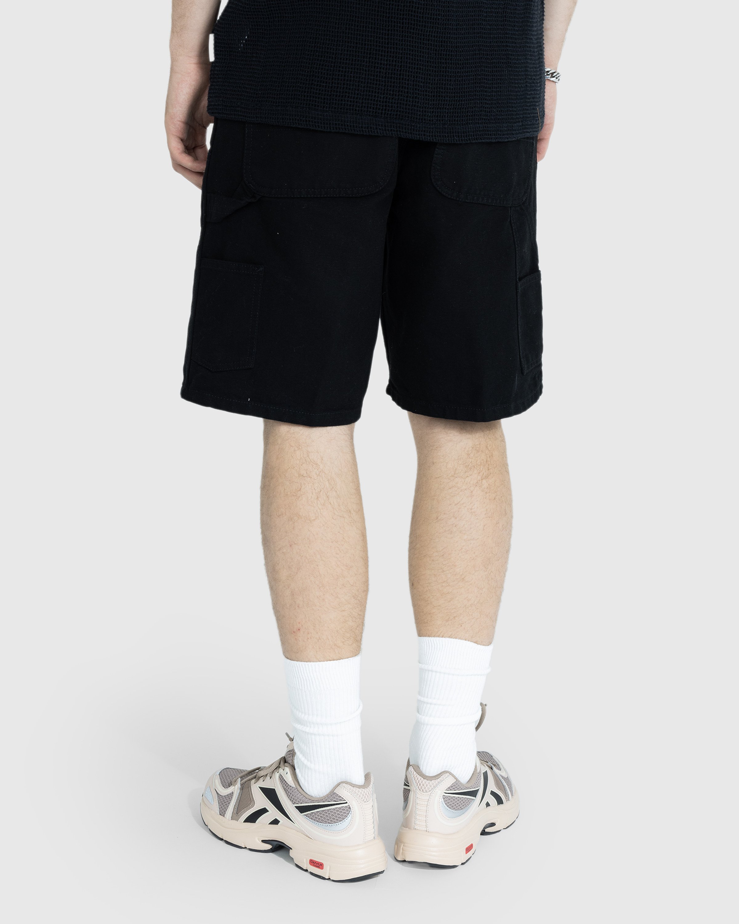 Carhartt WIP - Double Knee Short Rinsed Black - Clothing - Black - Image 3