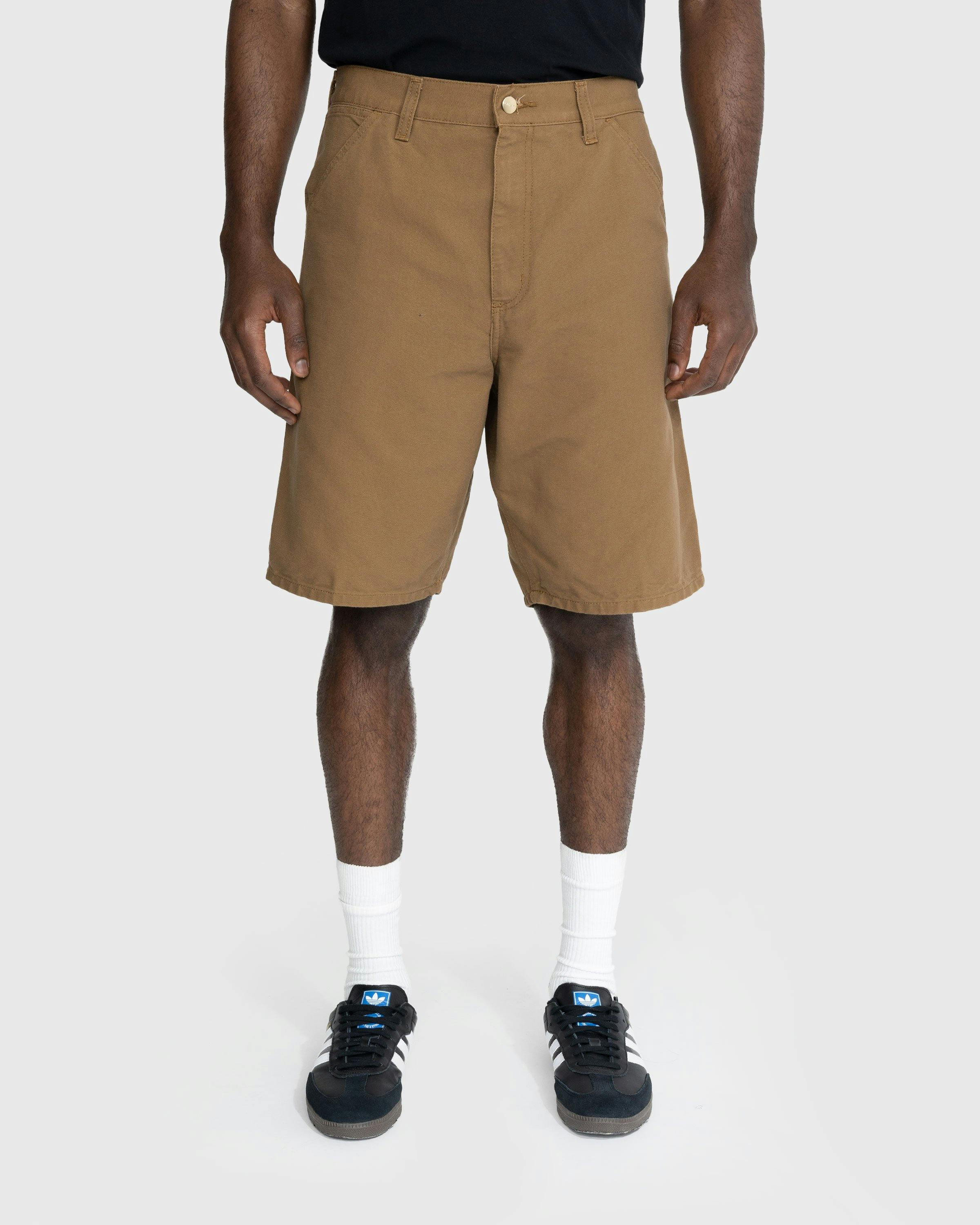 Carhartt WIP - Single Knee Short Rinshed Hamilton Brown - Clothing - Brown - Image 2