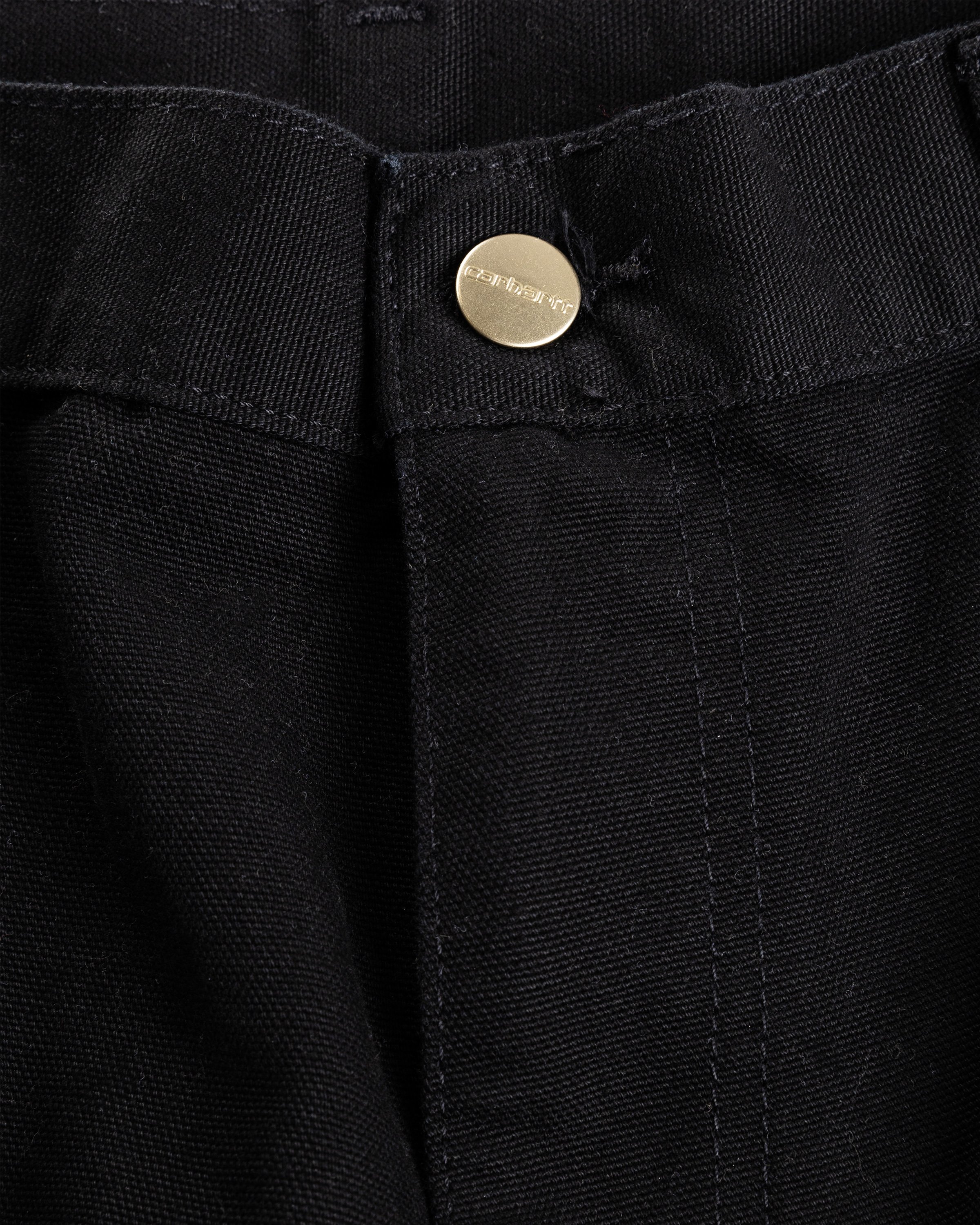 Carhartt WIP - Double Knee Short Rinsed Black - Clothing - Black - Image 4
