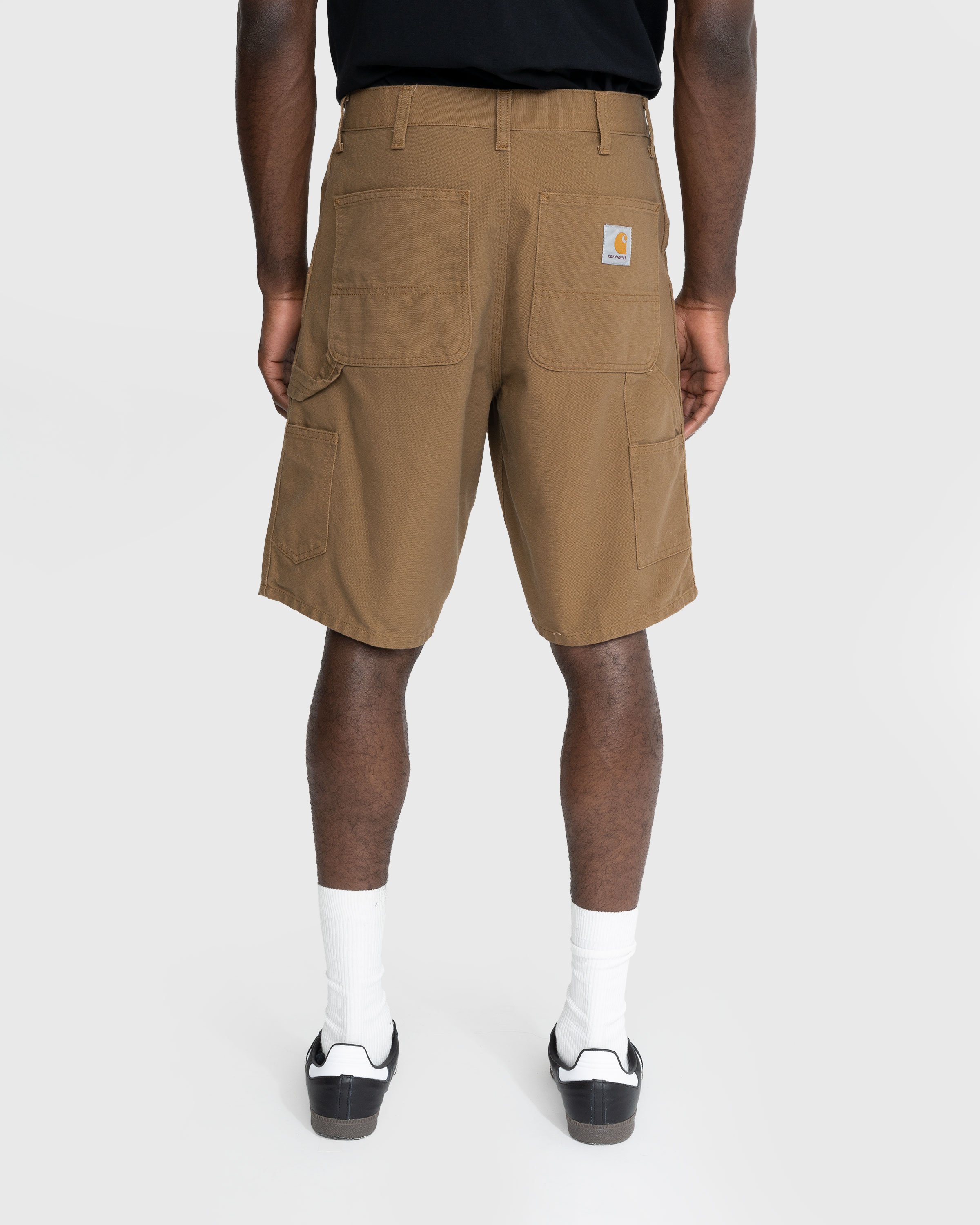 Carhartt WIP - Single Knee Short Rinshed Hamilton Brown - Clothing - Brown - Image 3
