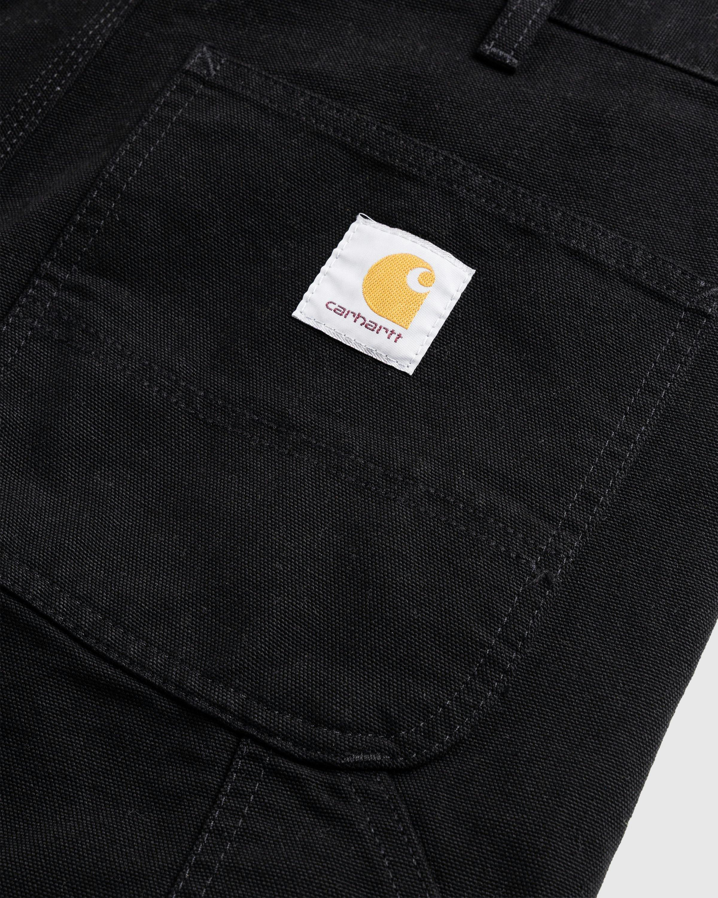 Carhartt WIP - Double Knee Short Rinsed Black - Clothing - Black - Image 5