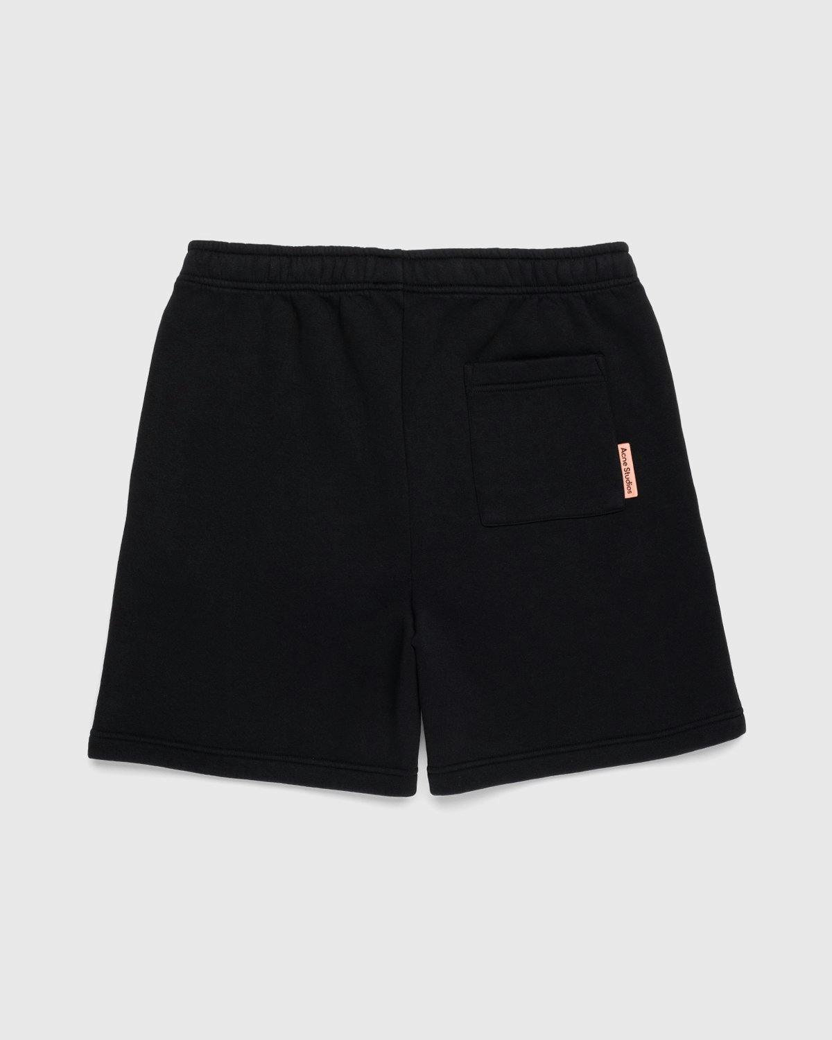 Acne Studios - Cotton Sweat Shorts Black - Clothing - Black - Image 2