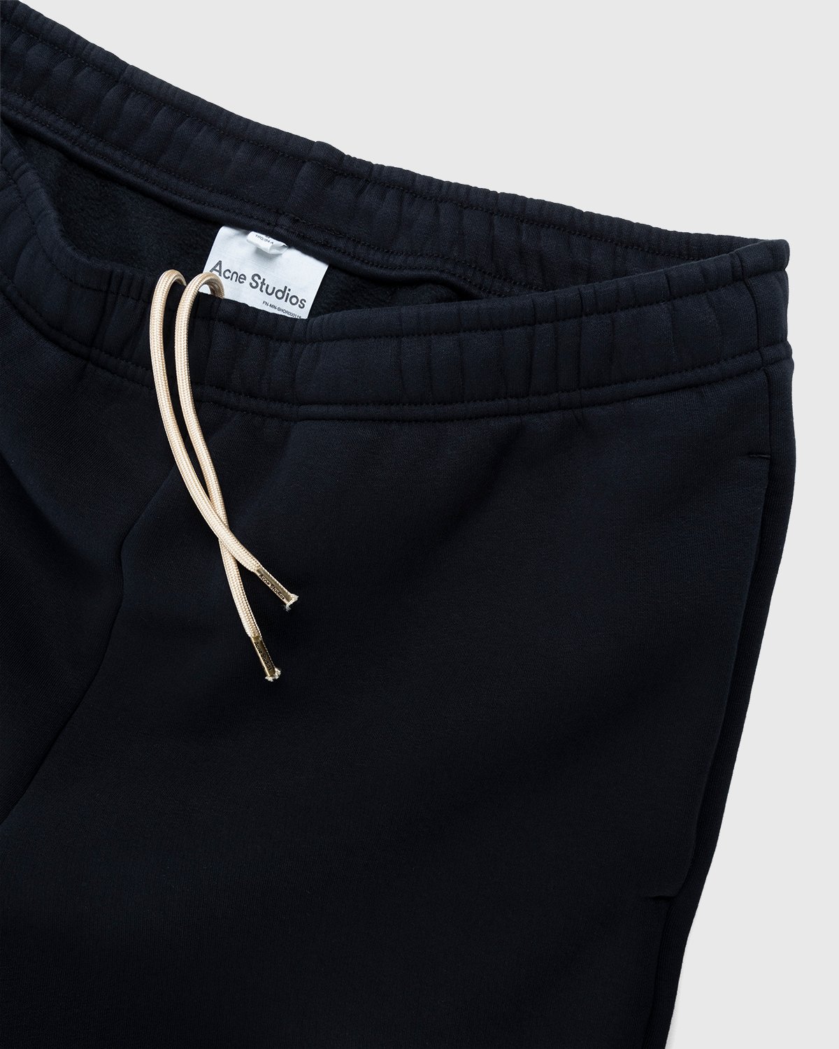 Acne Studios - Cotton Sweat Shorts Black - Clothing - Black - Image 3