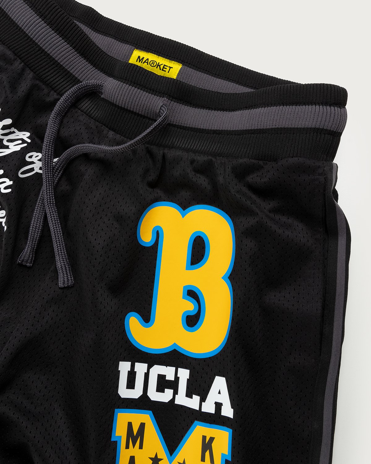 Market x UCLA x Highsnobiety - HS Sports Mesh Bruin Shorts Black - Clothing - Black - Image 3